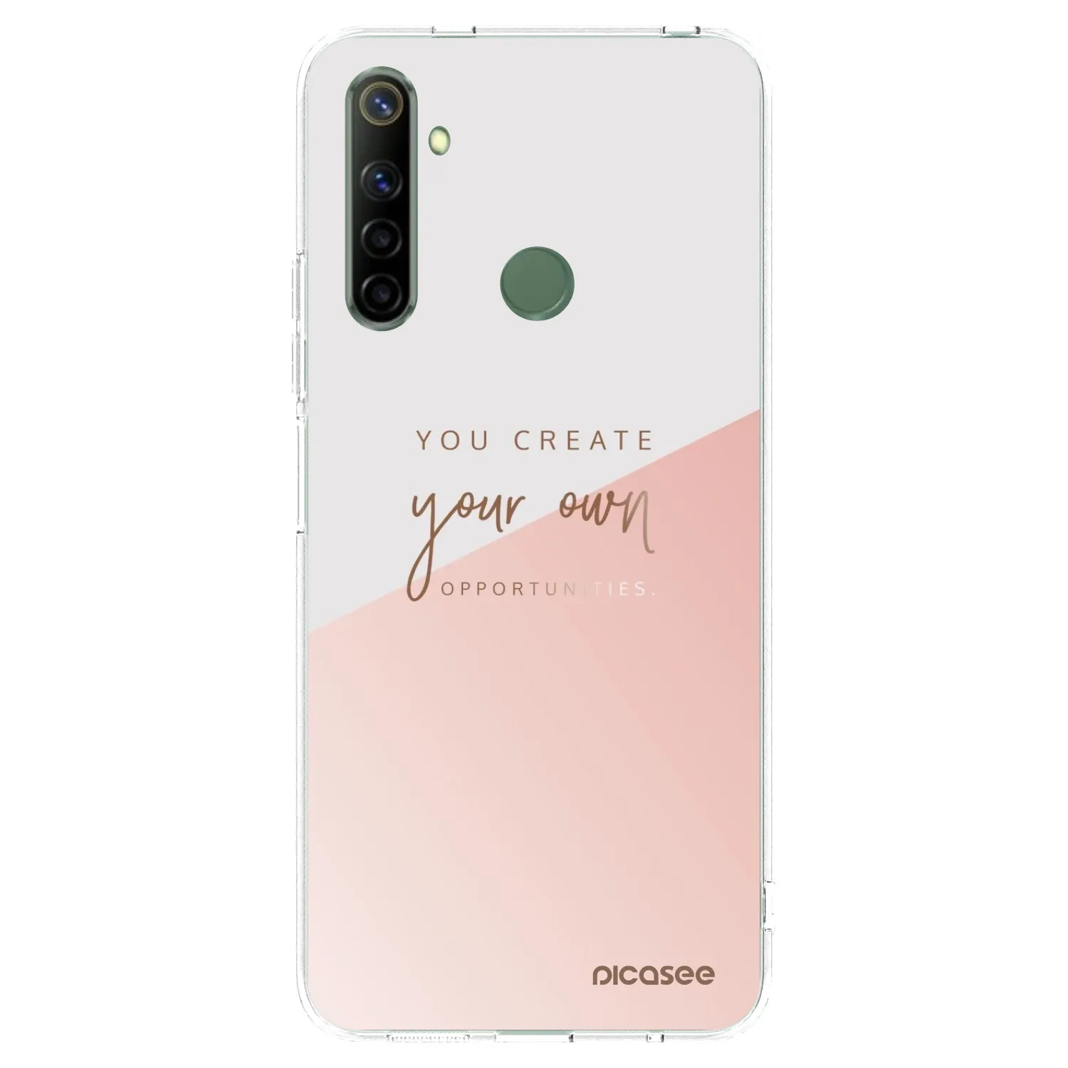 Picasee silikonski prozorni ovitek za Realme 6i - You create your own opportunities