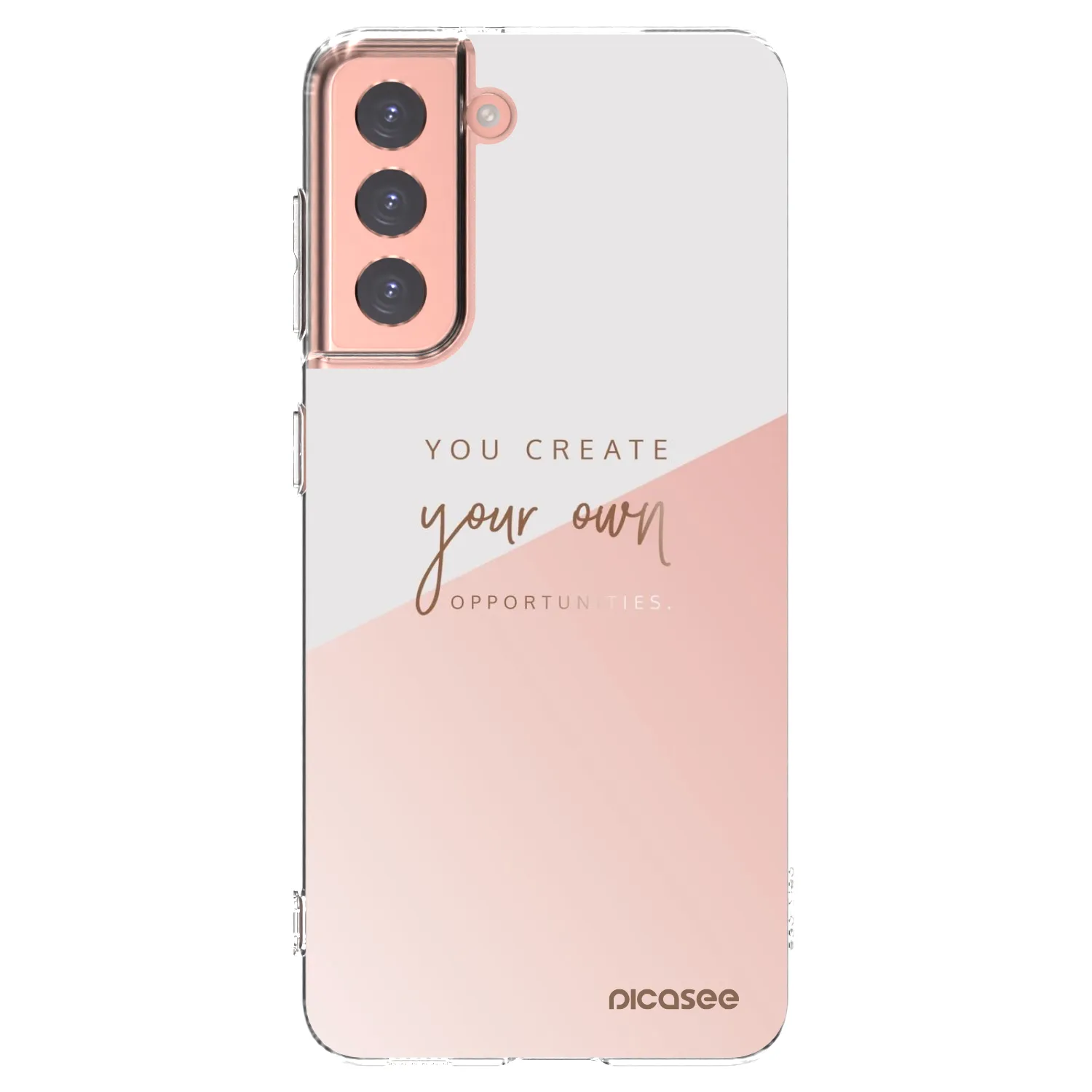 Picasee silikonski prozorni ovitek za Samsung Galaxy S21 5G G991B - You create your own opportunities