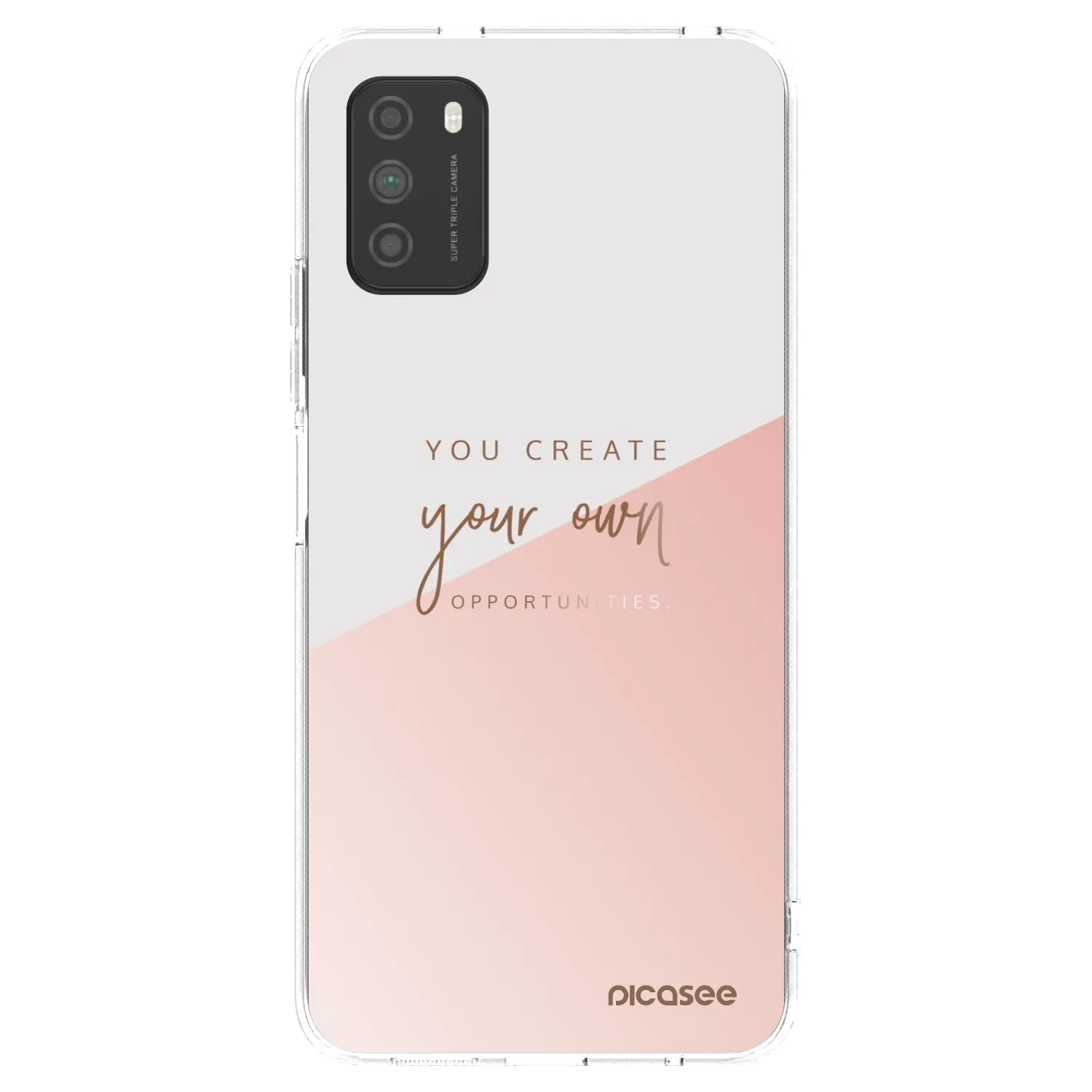 Picasee silikonski prozorni ovitek za Xiaomi Poco M3 - You create your own opportunities