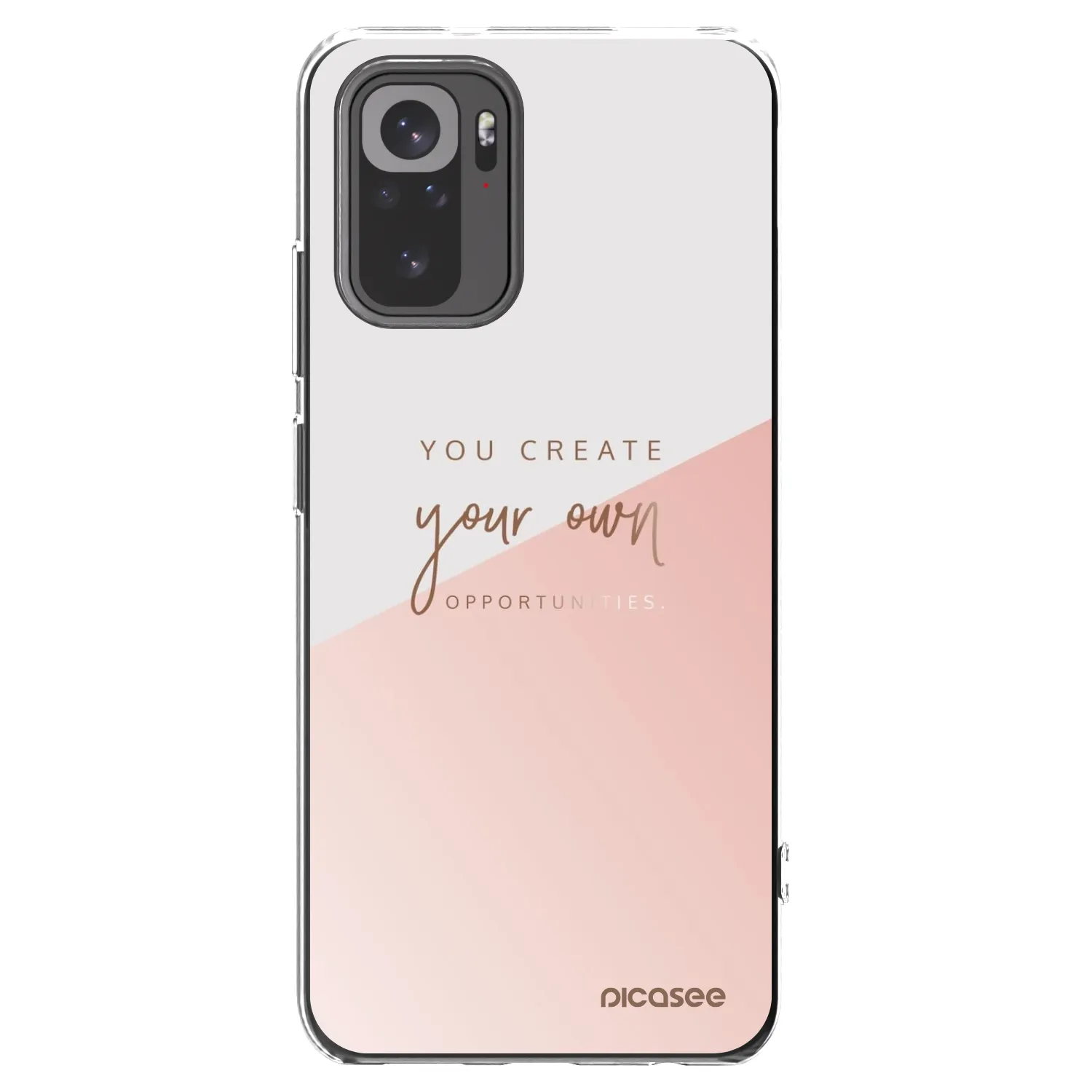 Picasee silikonski prozorni ovitek za Xiaomi Redmi Note 10S - You create your own opportunities