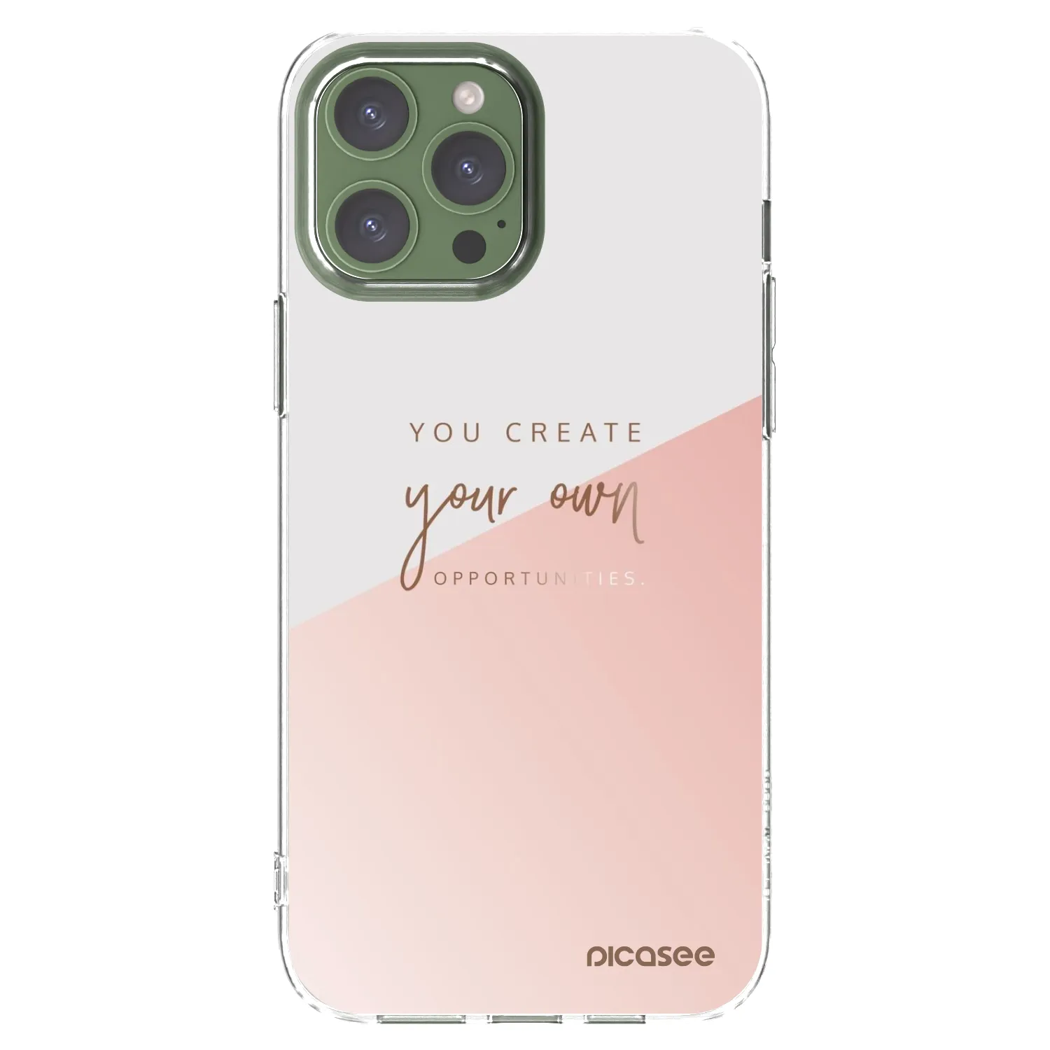 Picasee silikonski prozorni ovitek za Apple iPhone 13 Pro Max - You create your own opportunities