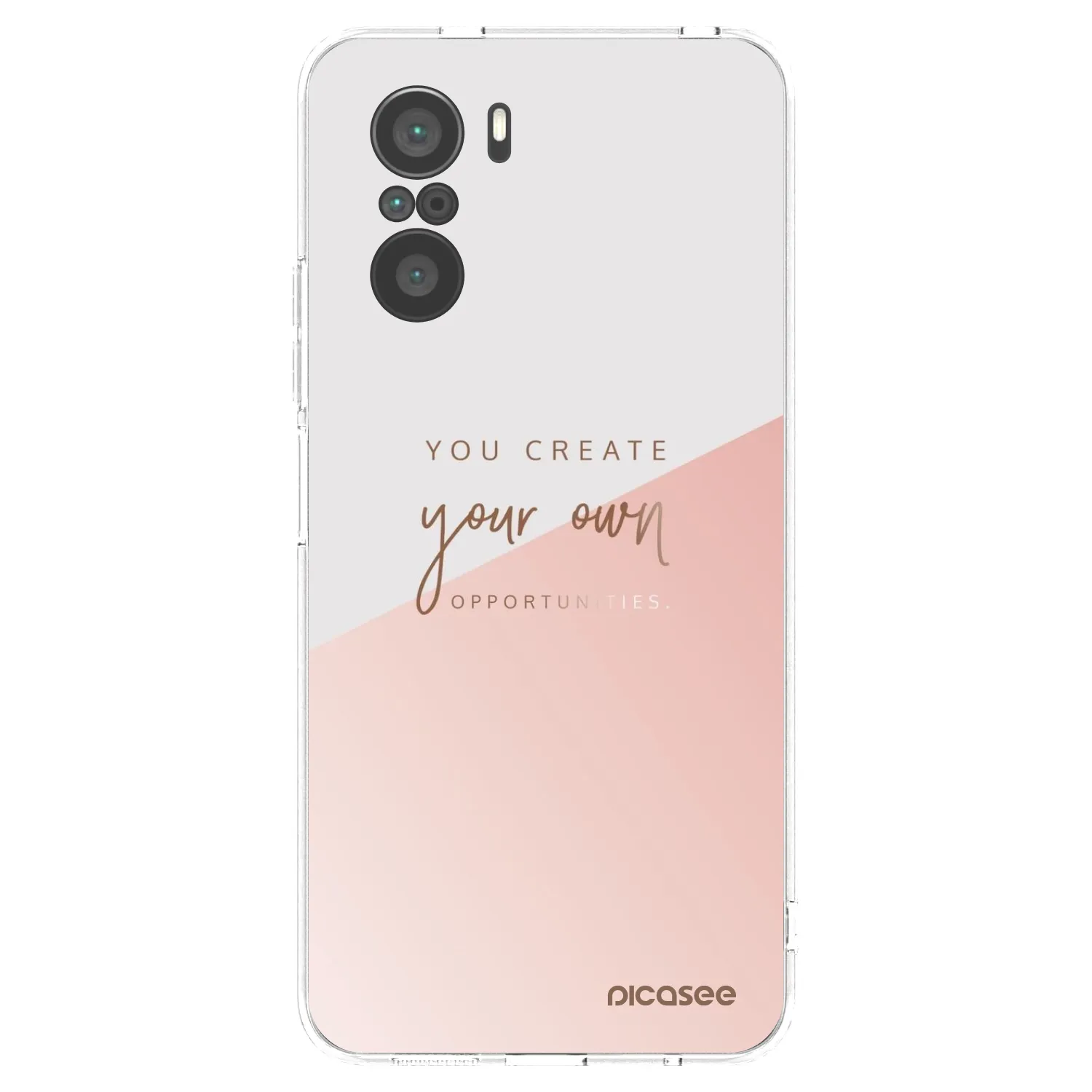Picasee silikonski prozorni ovitek za Xiaomi Poco F3 - You create your own opportunities