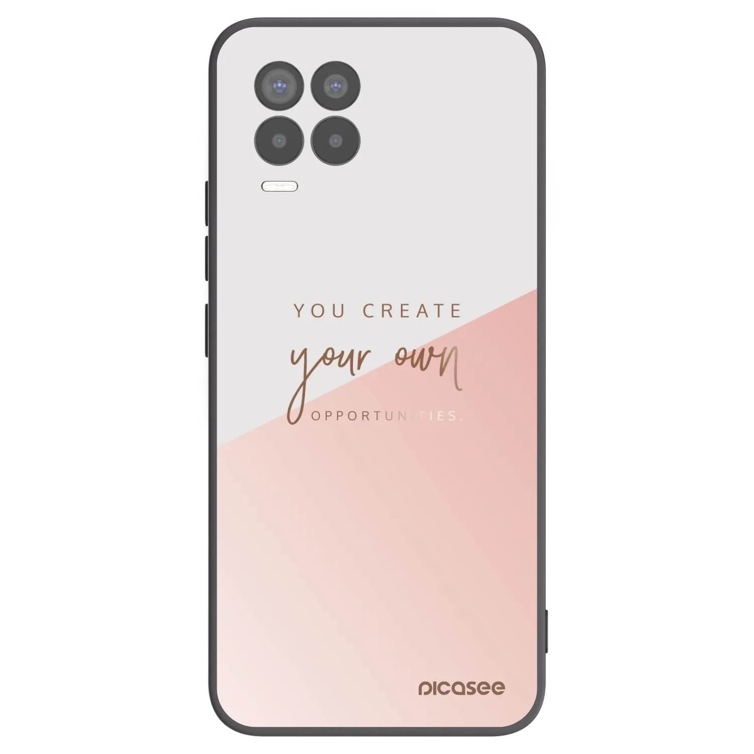 Picasee silikonski črni ovitek za Realme 8 Pro - You create your own opportunities