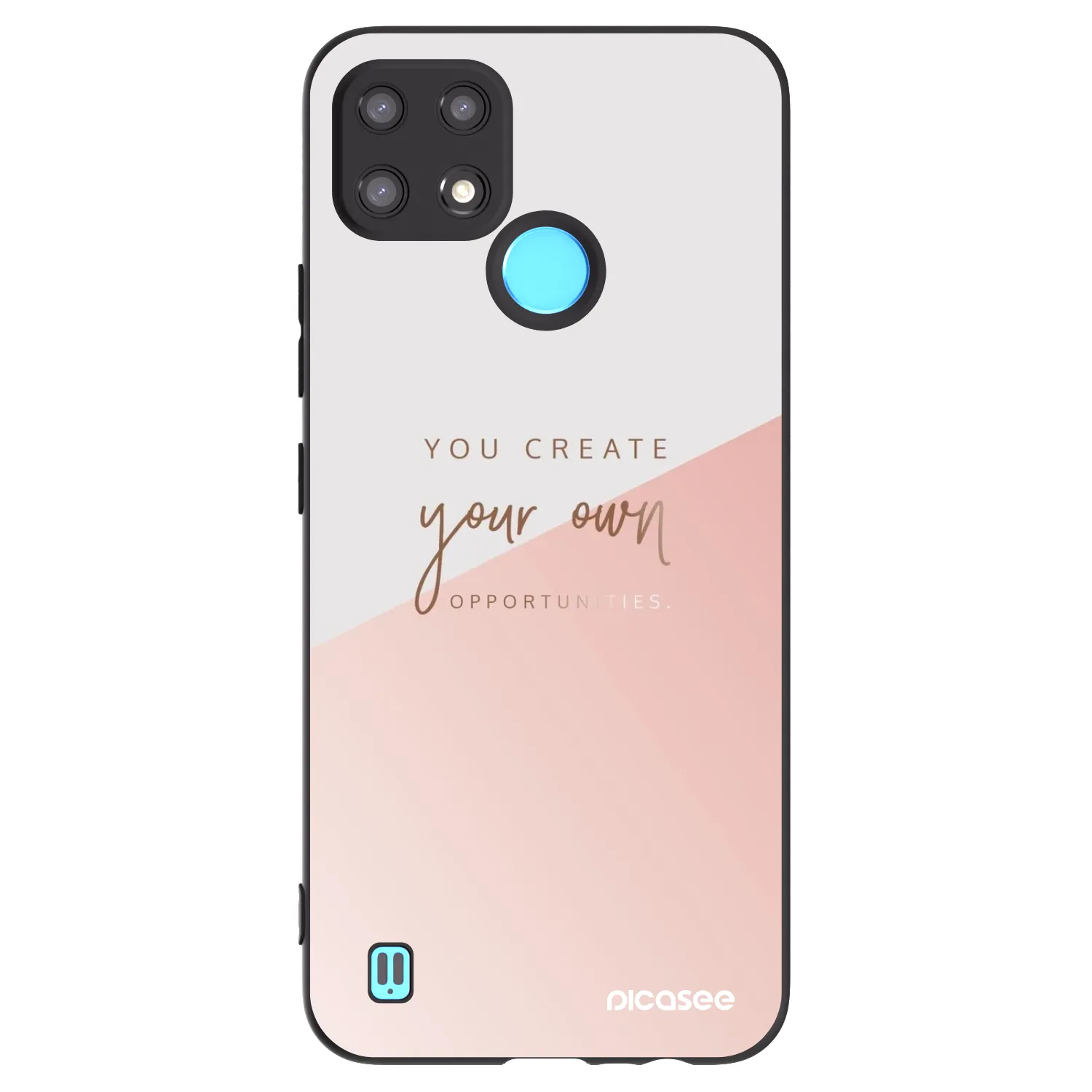 Picasee silikonski črni ovitek za Realme C21 - You create your own opportunities