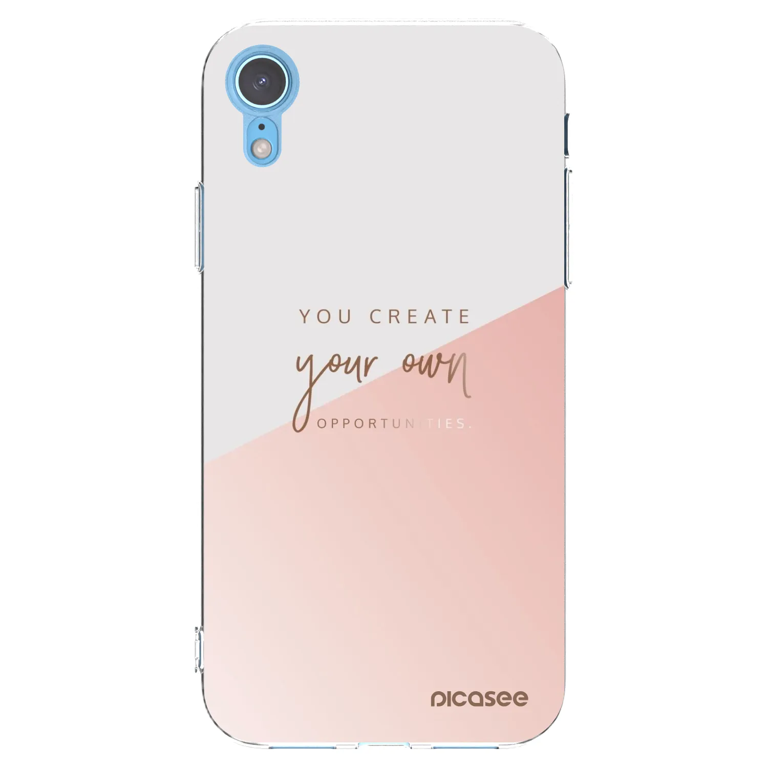 Picasee silikonski prozorni ovitek za Apple iPhone XR - You create your own opportunities