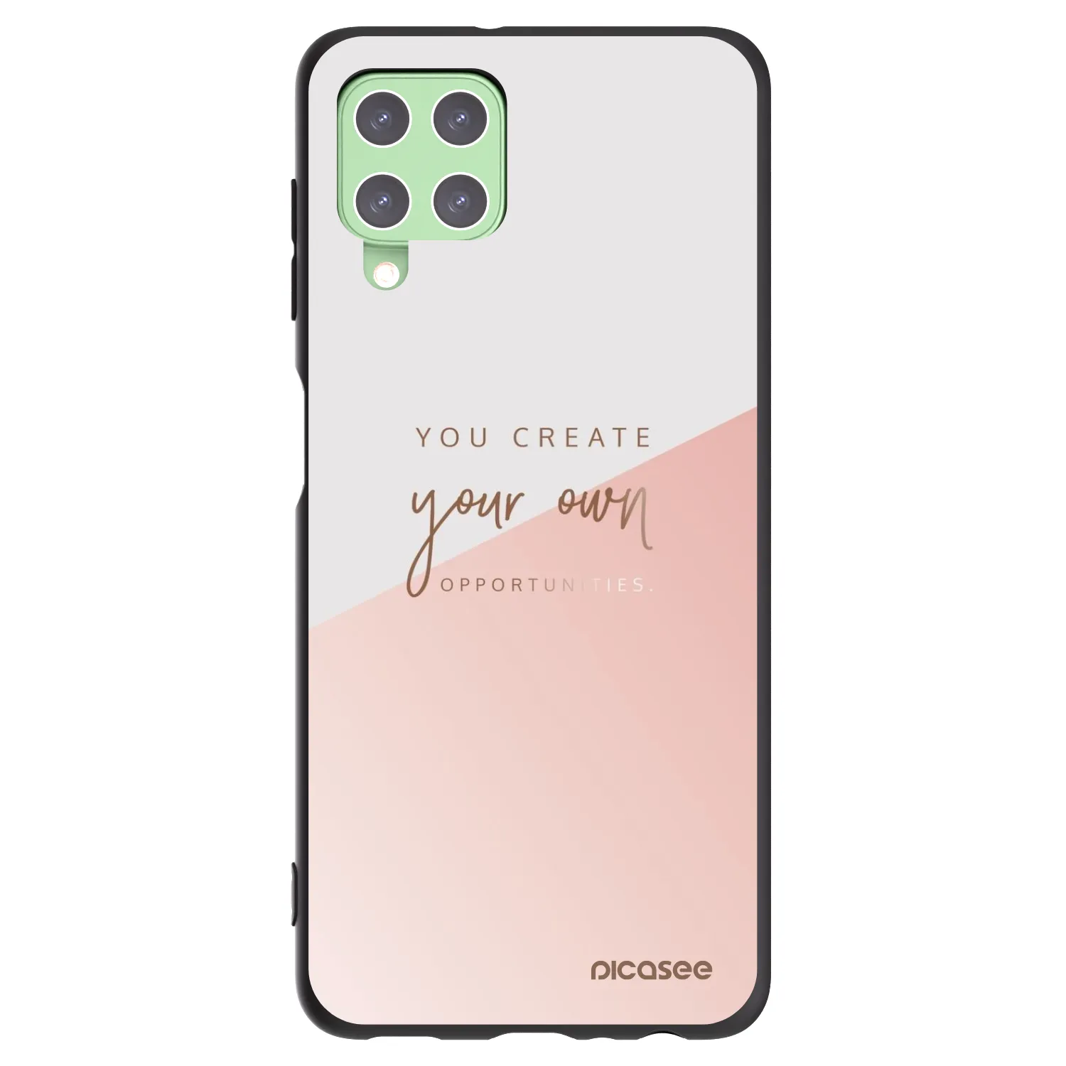 Picasee silikonski črni ovitek za Samsung Galaxy A22 A225F 4G - You create your own opportunities