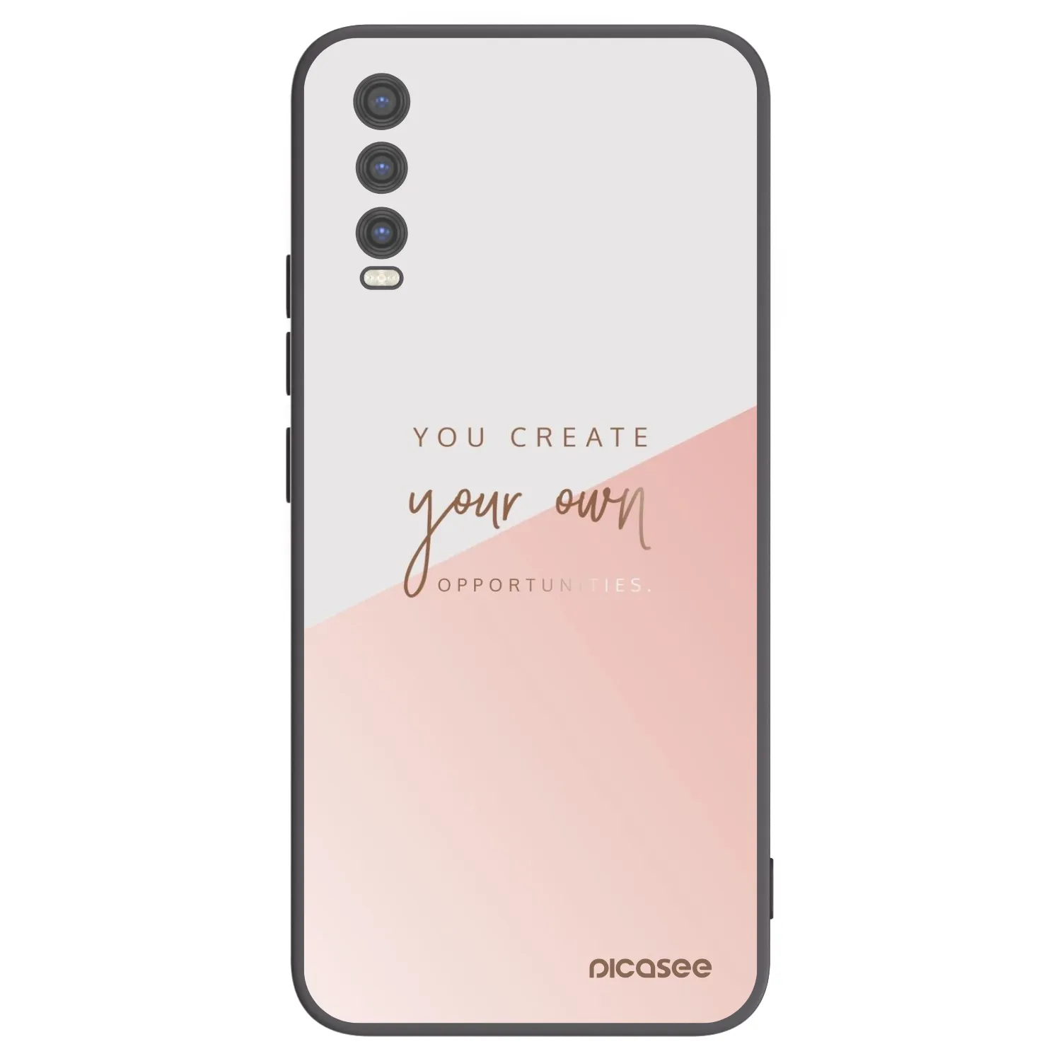 Picasee silikonski črni ovitek za Vivo Y20s - You create your own opportunities