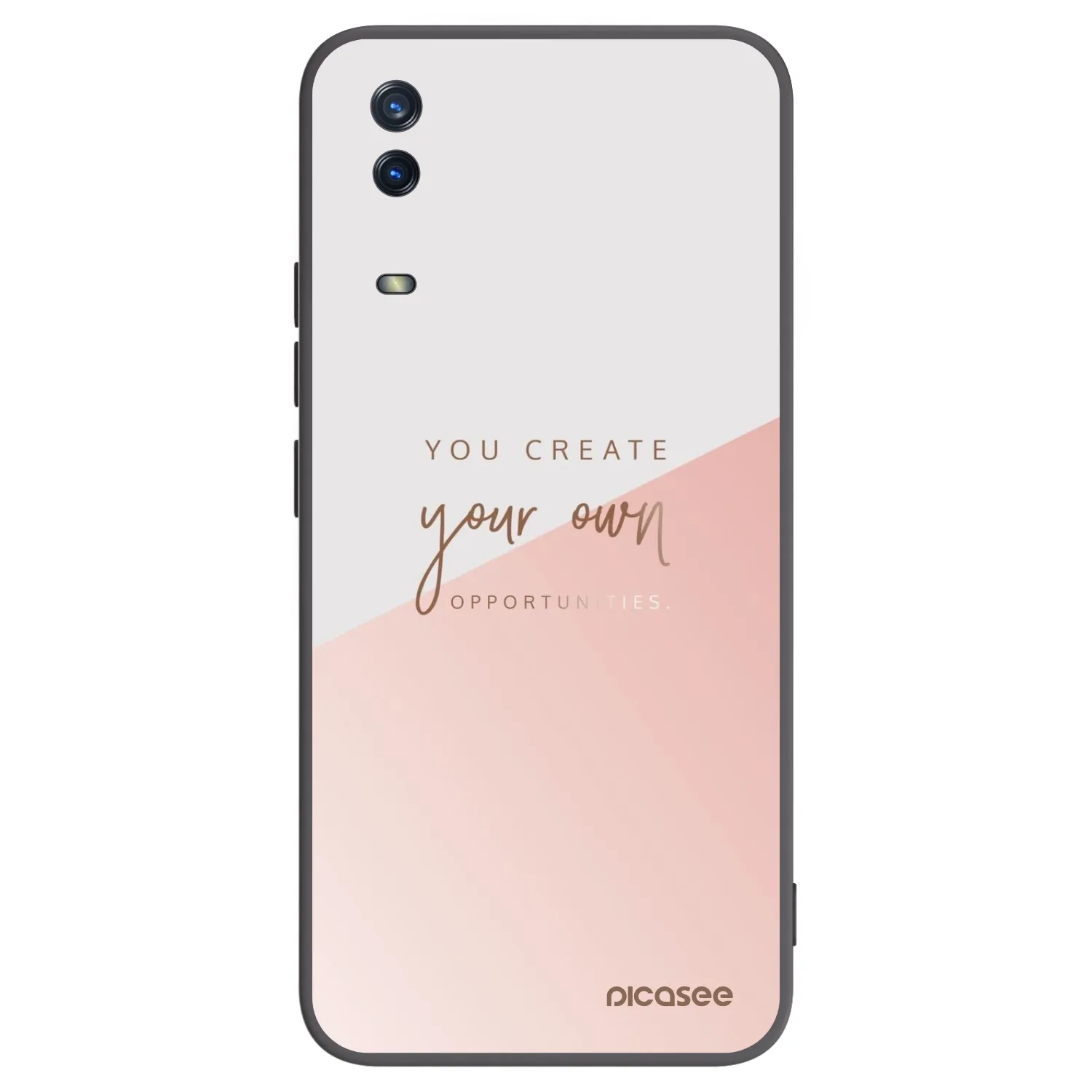 Picasee silikonski črni ovitek za Vivo Y11s - You create your own opportunities