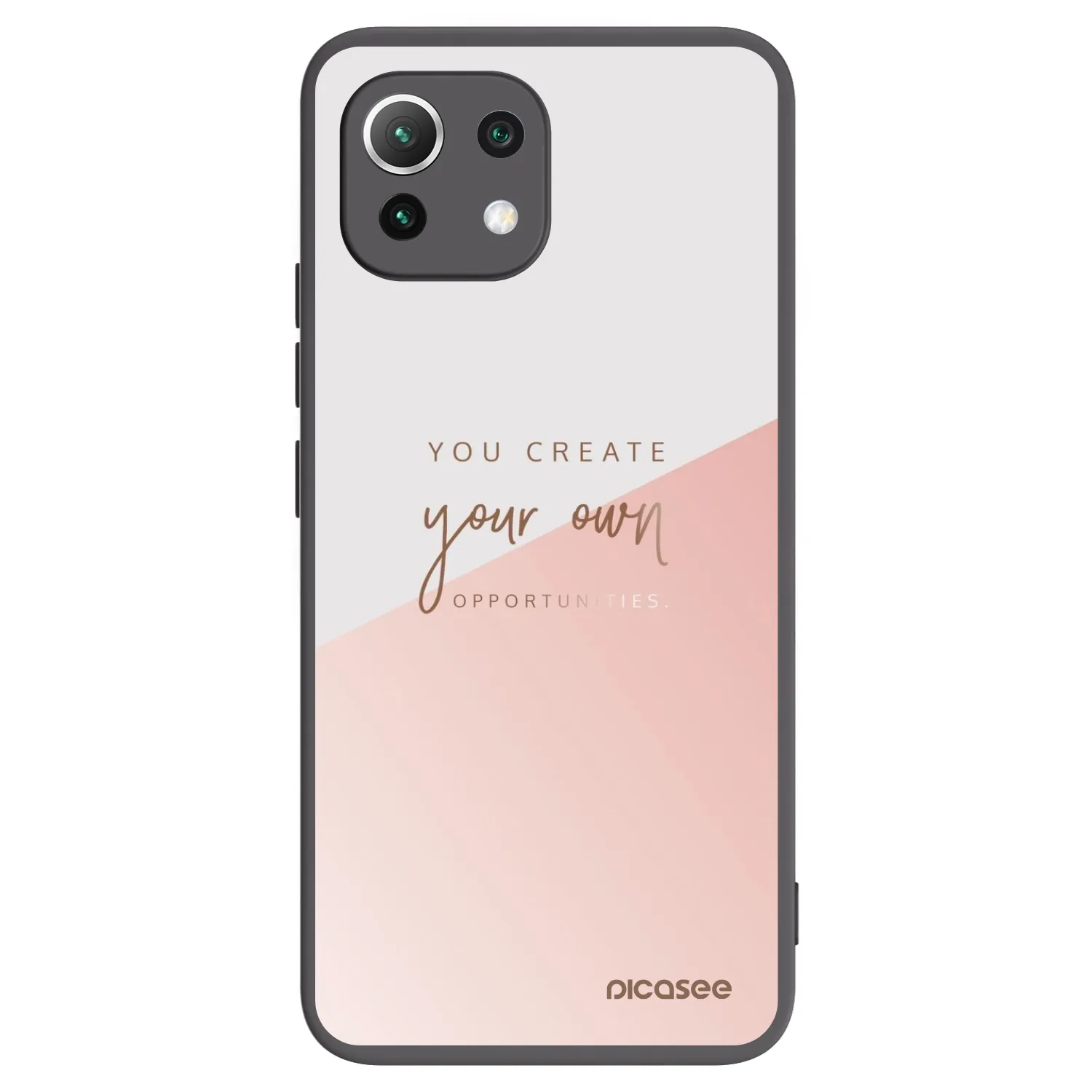 Picasee silikonski črni ovitek za Xiaomi 11 Lite 5G NE - You create your own opportunities