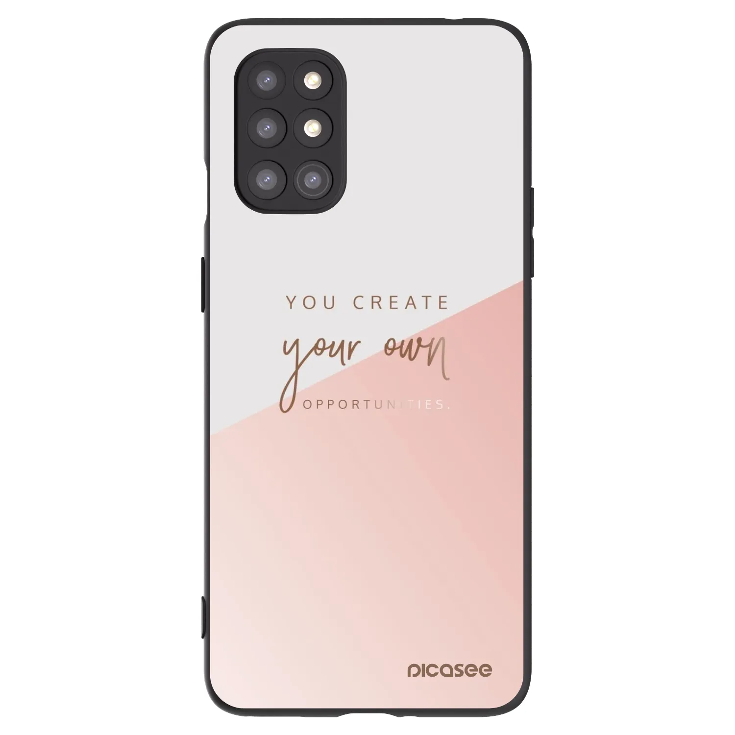Picasee silikonski črni ovitek za OnePlus 8T - You create your own opportunities