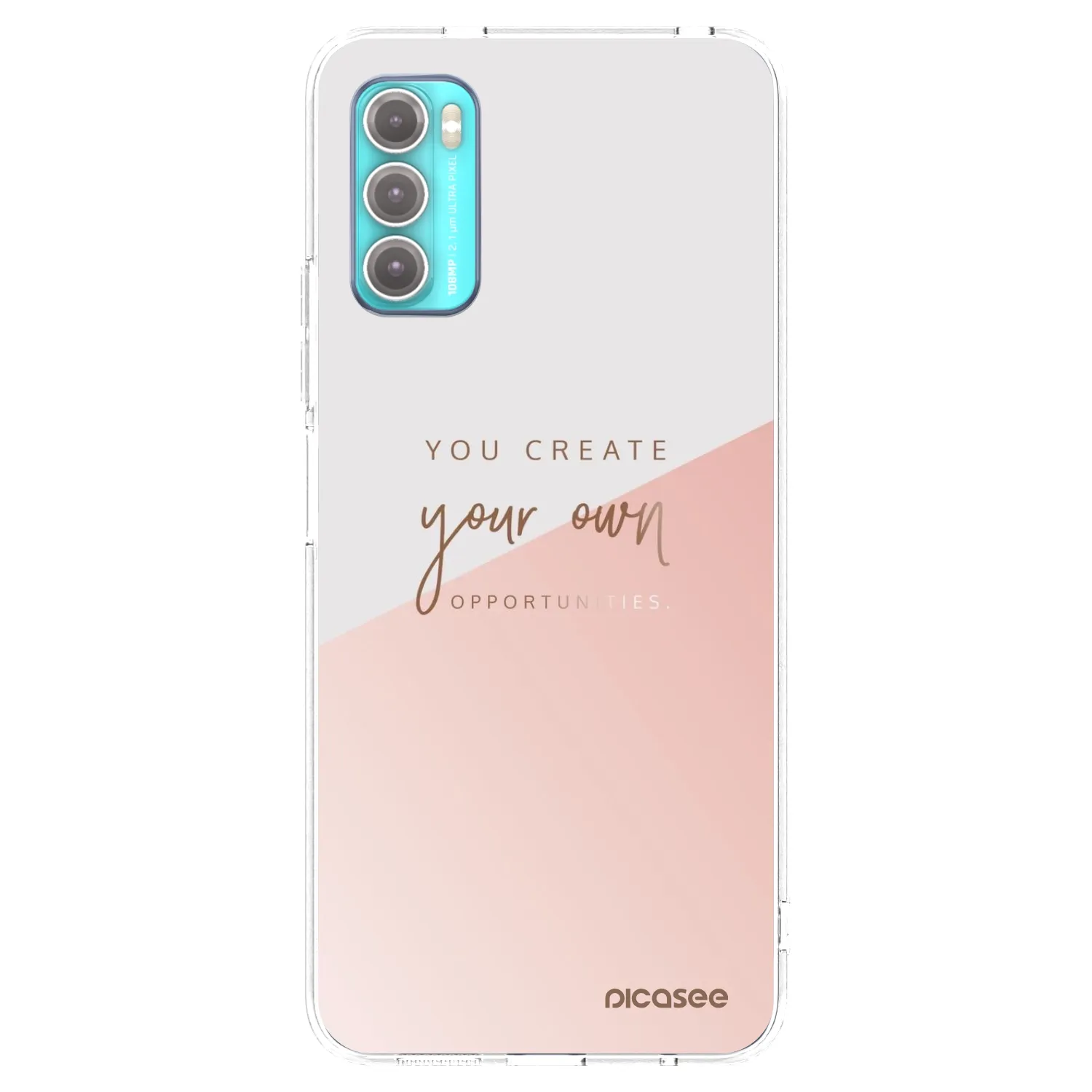Picasee silikonski prozorni ovitek za Motorola Moto G60 - You create your own opportunities