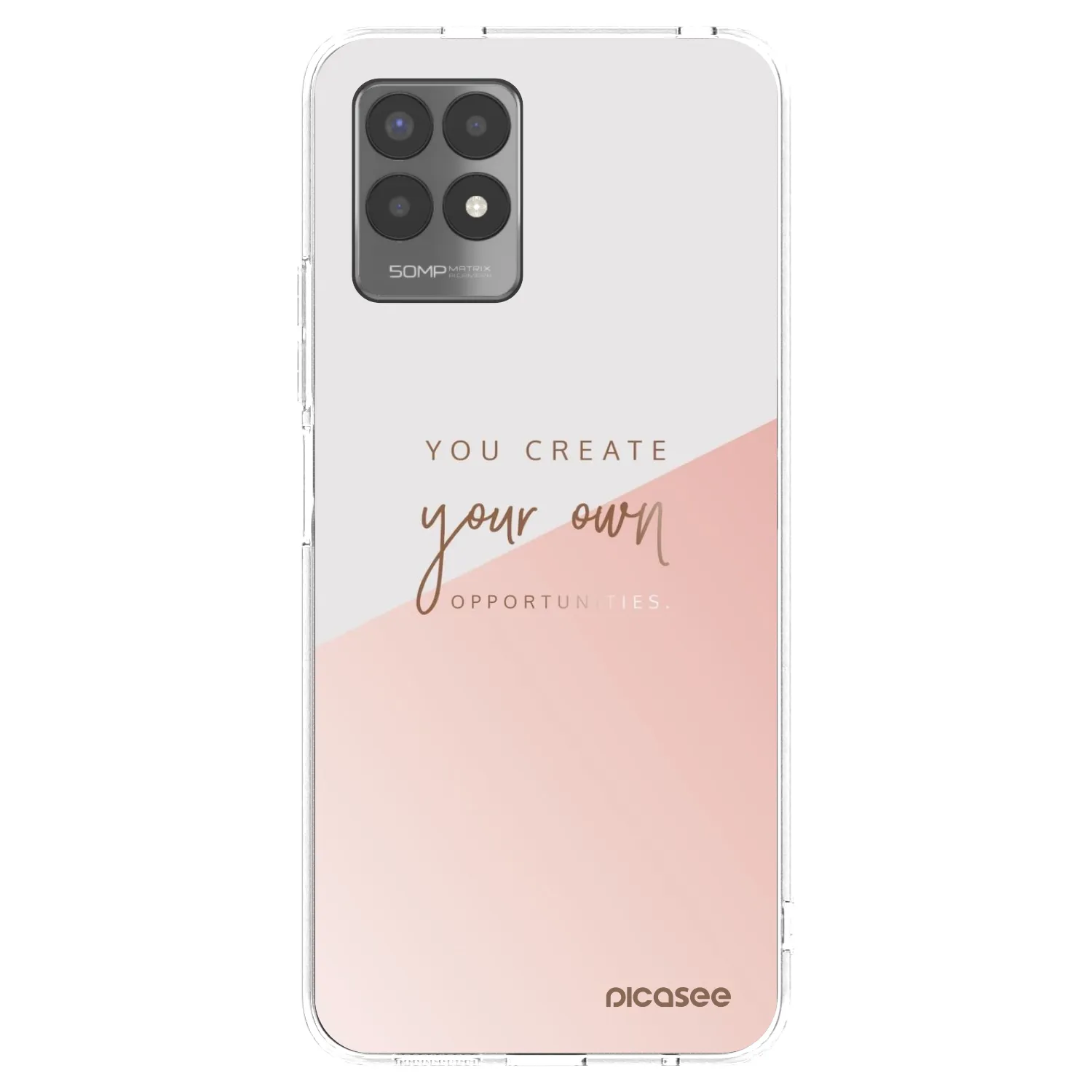 Picasee silikonski prozorni ovitek za Realme 8i - You create your own opportunities