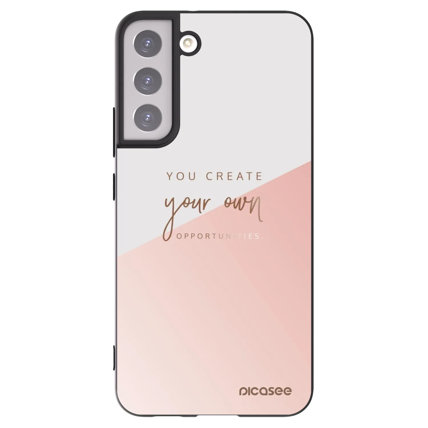 Picasee silikonski črni ovitek za Samsung Galaxy S22+ 5G - You create your own opportunities