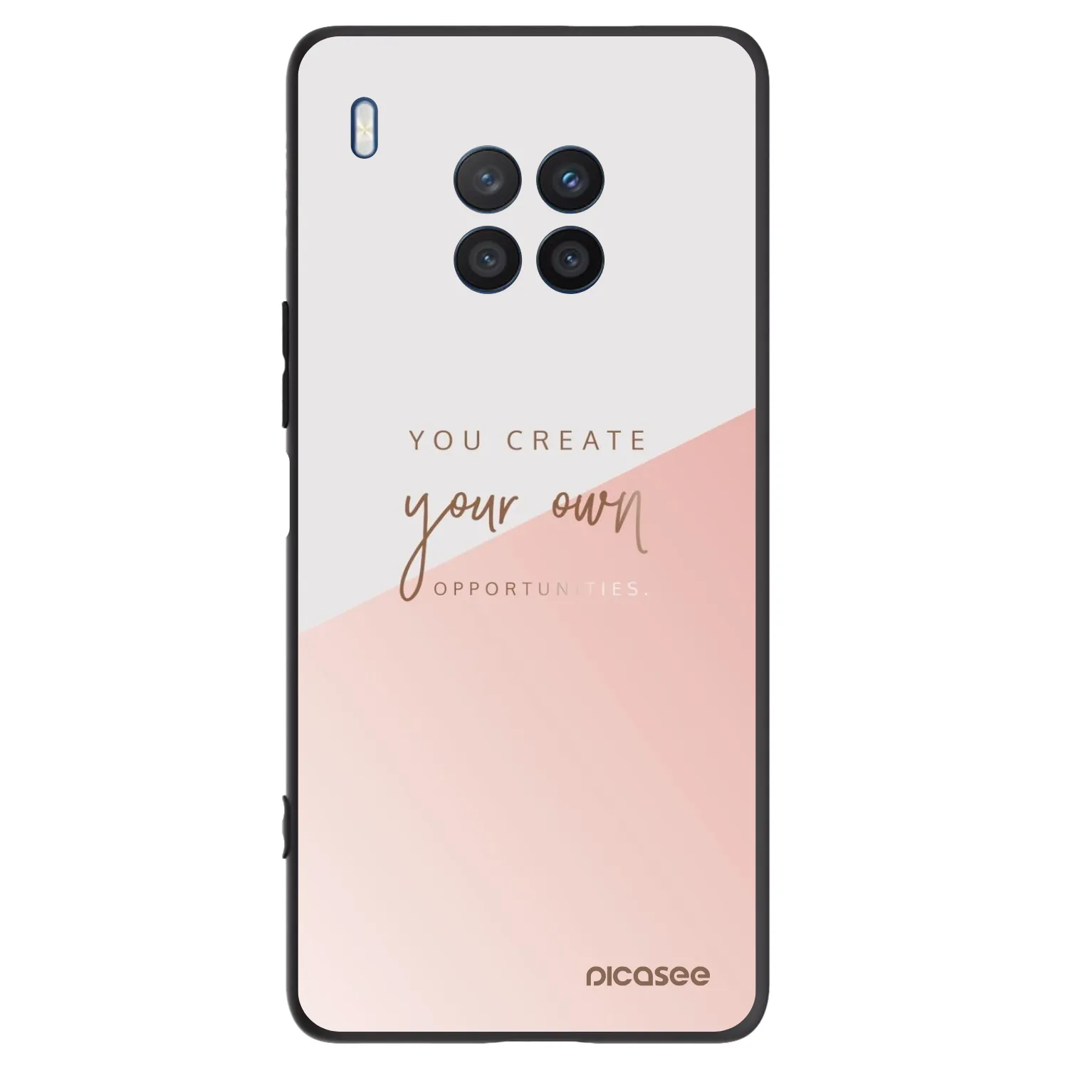 Picasee silikonski črni ovitek za Honor 50 Lite - You create your own opportunities
