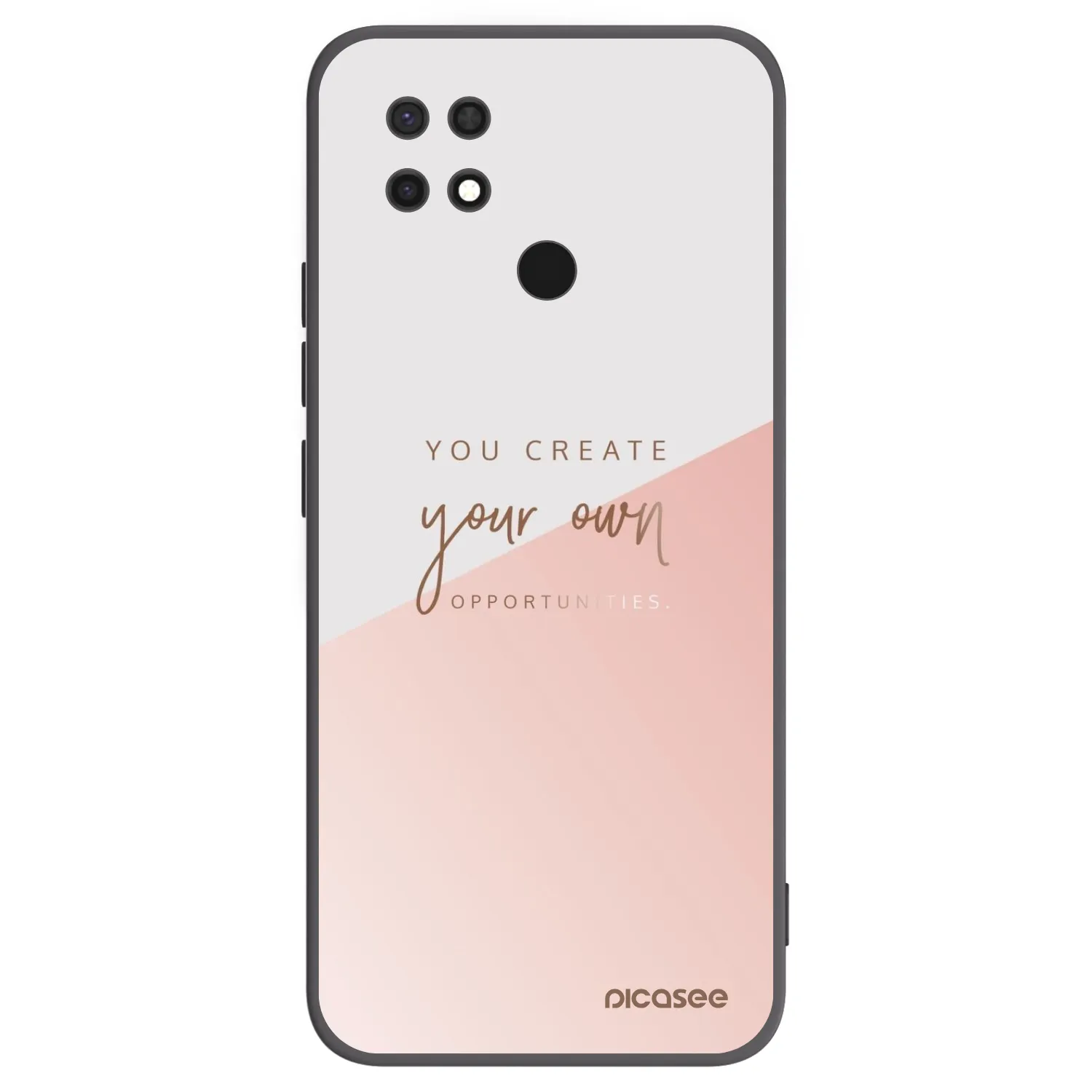 Picasee silikonski črni ovitek za Xiaomi Redmi 10C - You create your own opportunities