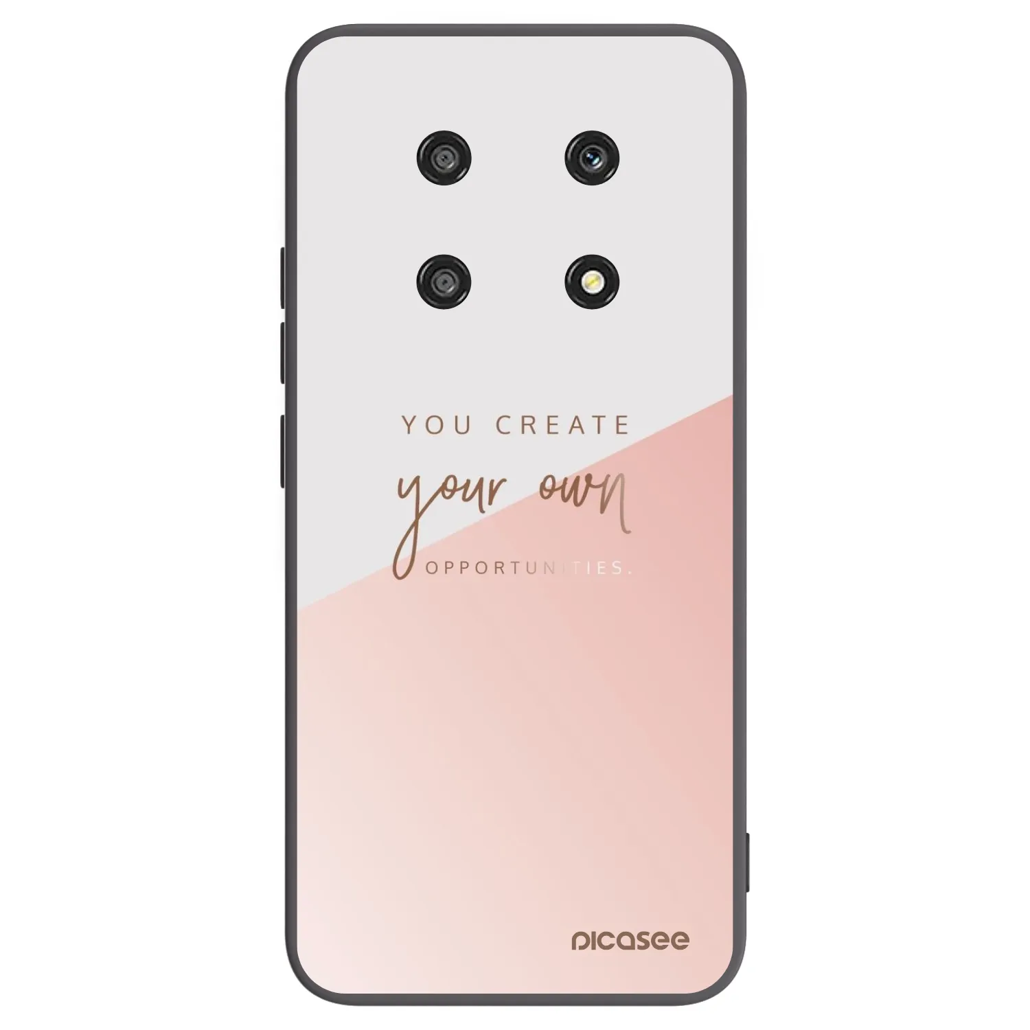 Picasee silikonski črni ovitek za Honor Magic4 Lite 5G - You create your own opportunities