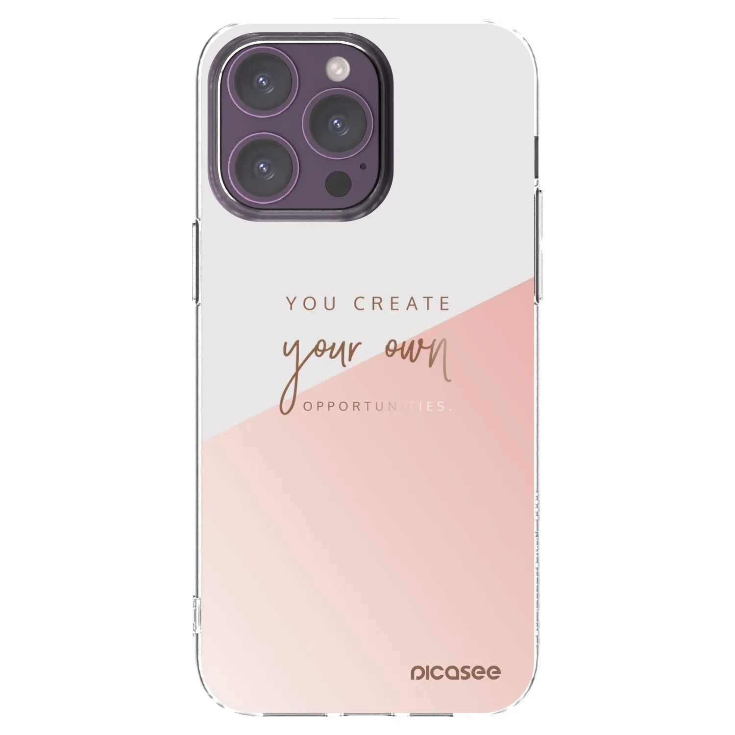 Picasee silikonski prozorni ovitek za Apple iPhone 14 Pro Max - You create your own opportunities