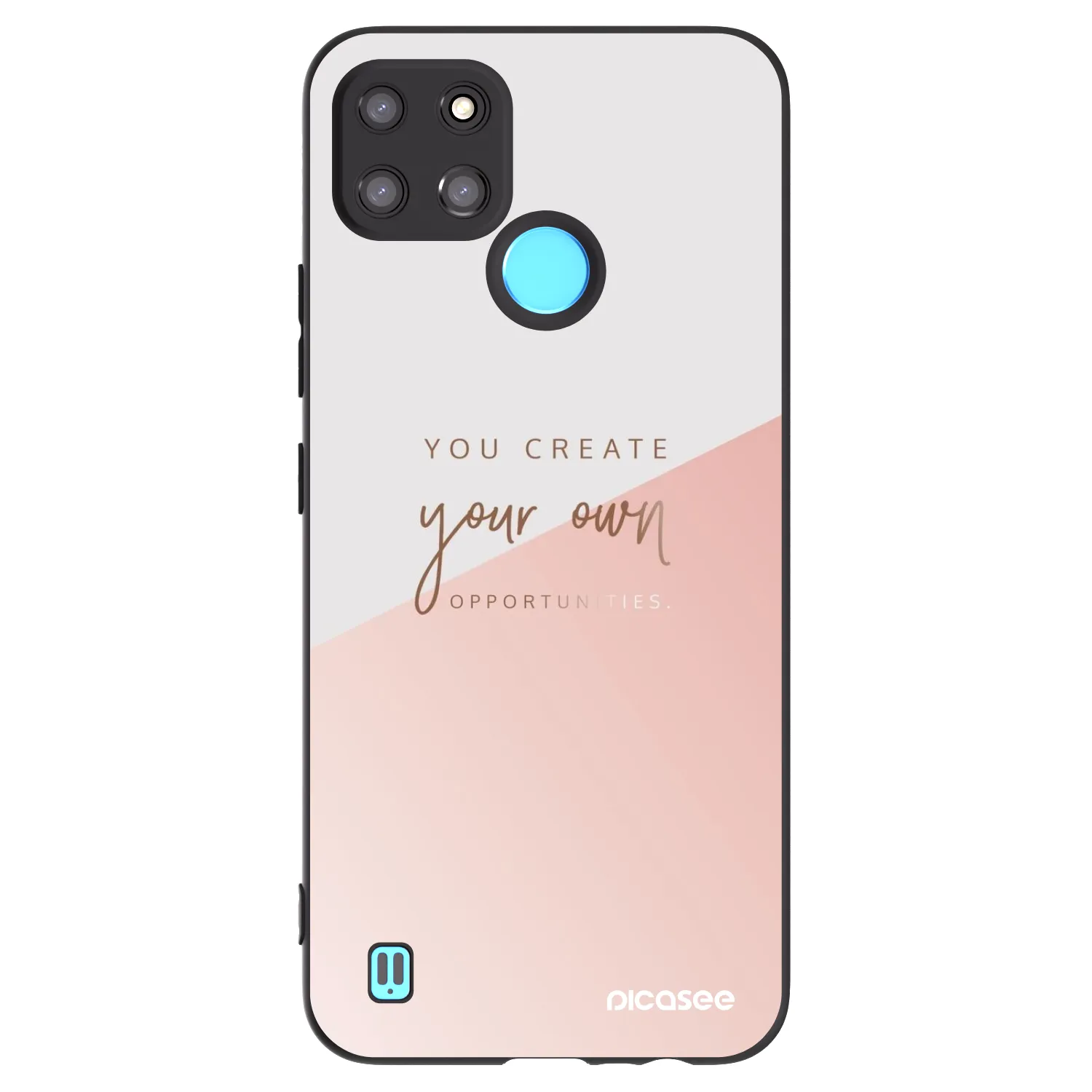 Picasee silikonski črni ovitek za Realme C21Y - You create your own opportunities