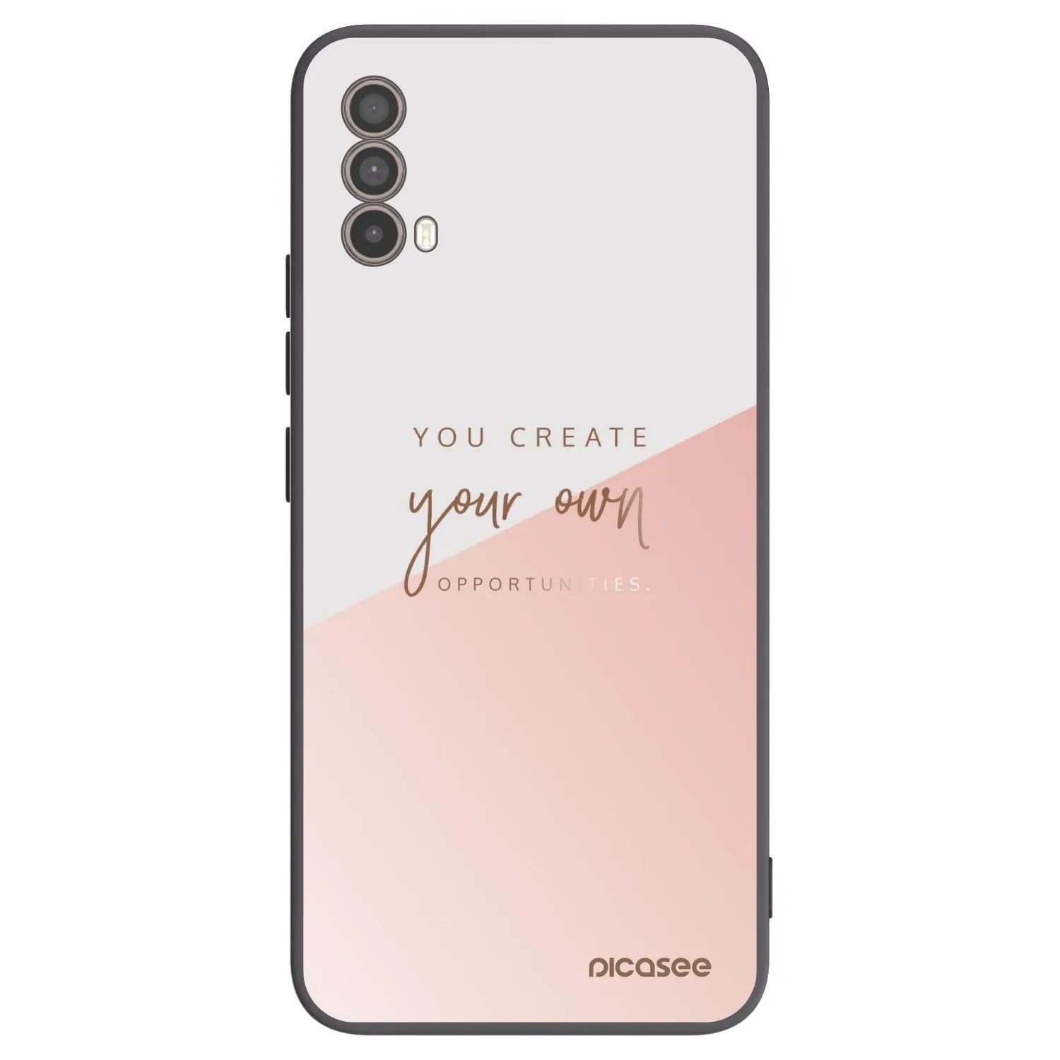 Picasee silikonski črni ovitek za Motorola Moto E40 - You create your own opportunities