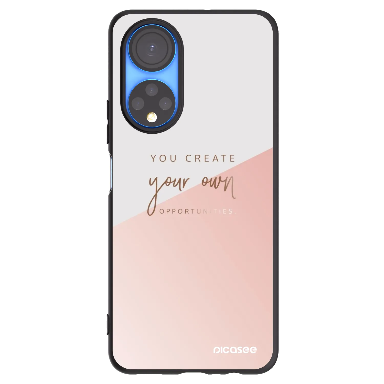 Picasee silikonski črni ovitek za Honor X7 - You create your own opportunities
