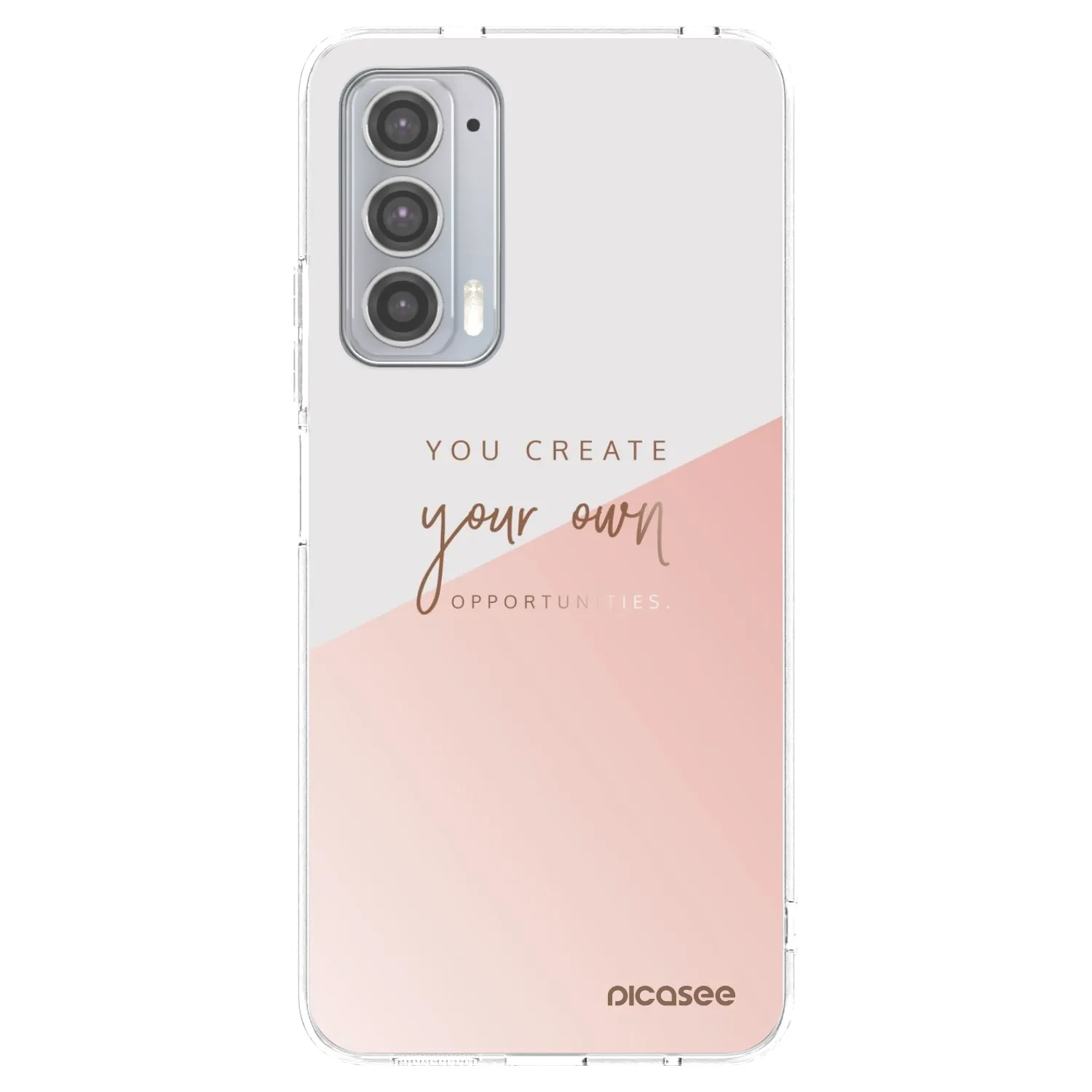 Picasee silikonski prozorni ovitek za Motorola Edge 20 - You create your own opportunities