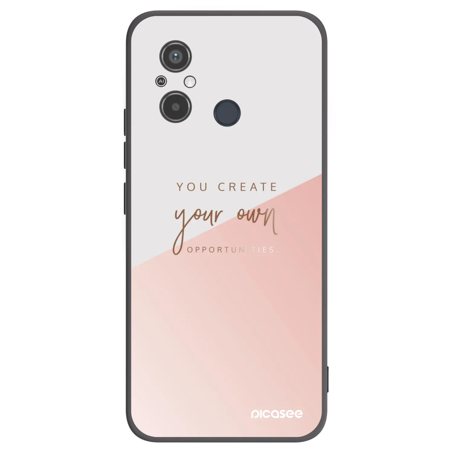 Picasee silikonski črni ovitek za Xiaomi Redmi 12C - You create your own opportunities