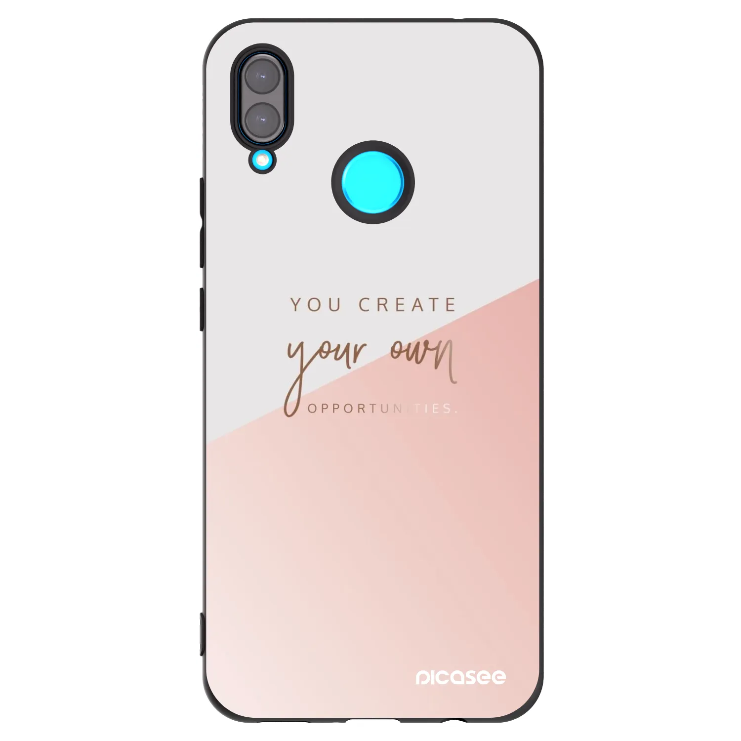 Picasee silikonski črni ovitek za Huawei Nova 3 - You create your own opportunities