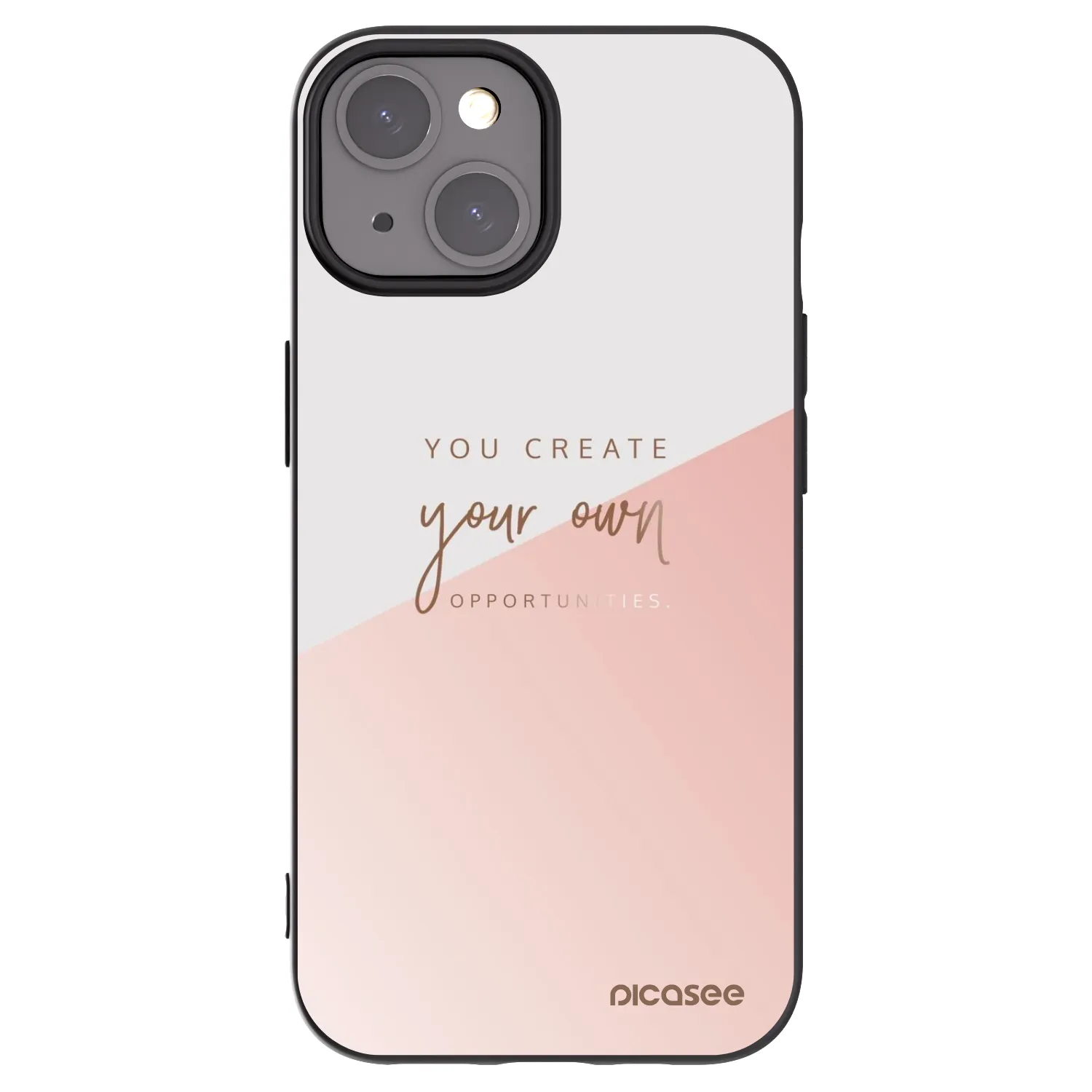 Picasee silikonski črni ovitek za Apple iPhone 15 - You create your own opportunities