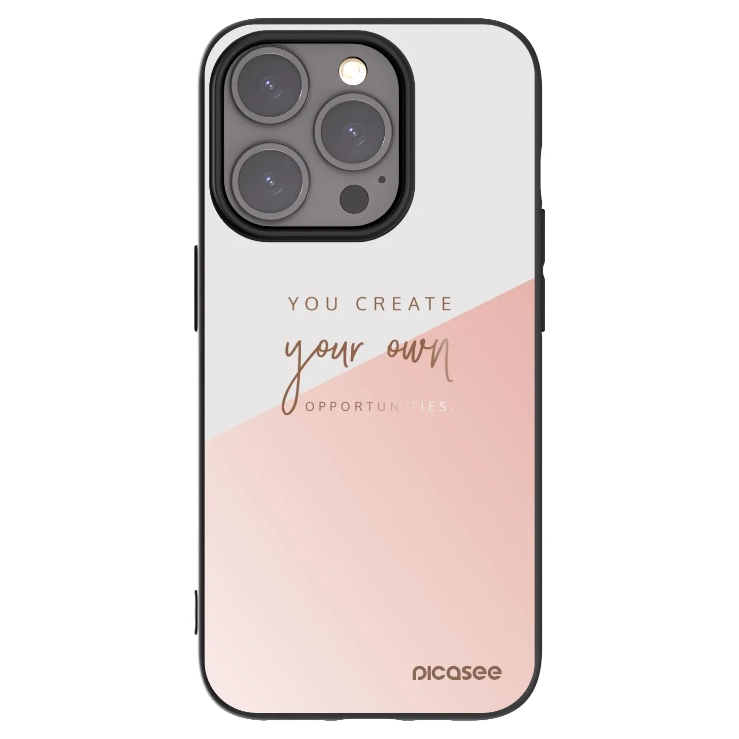 Picasee silikonski črni ovitek za Apple iPhone 15 Pro - You create your own opportunities