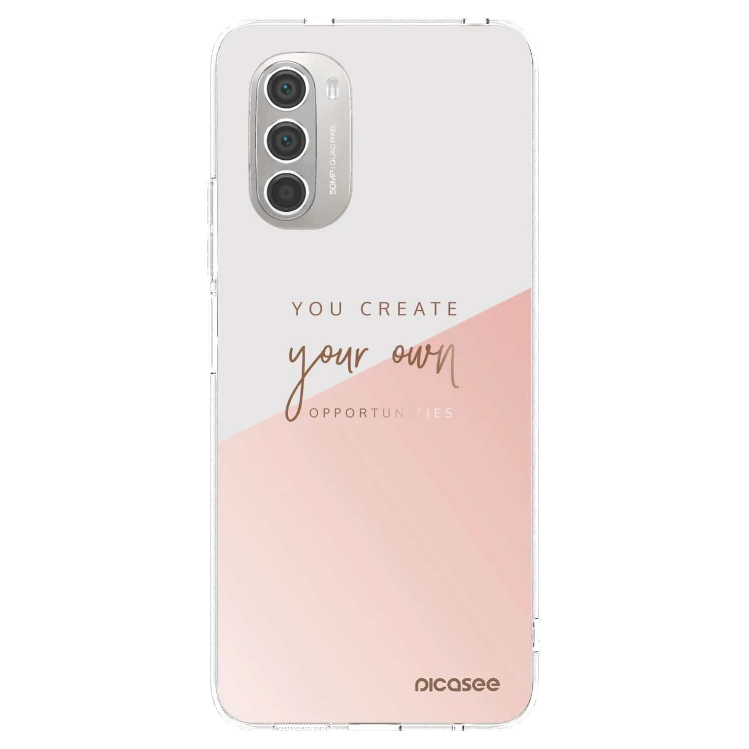 Picasee silikonski prozorni ovitek za Motorola Moto G51 - You create your own opportunities