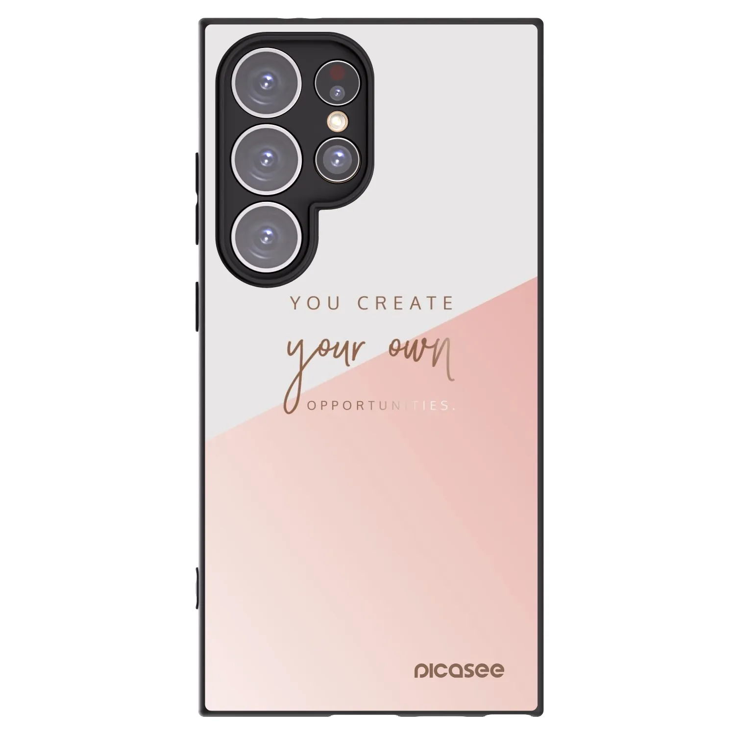 Picasee silikonski črni ovitek za Samsung Galaxy S24 Ultra S928B 5G - You create your own opportunities