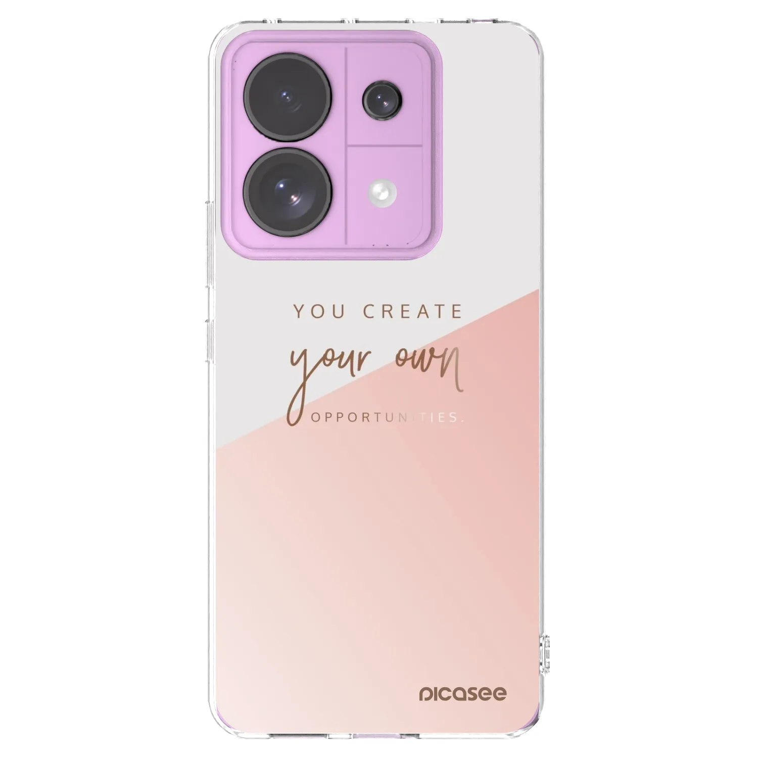 Picasee silikonski prozorni ovitek za Xiaomi Redmi Note 13 Pro 5G - You create your own opportunities