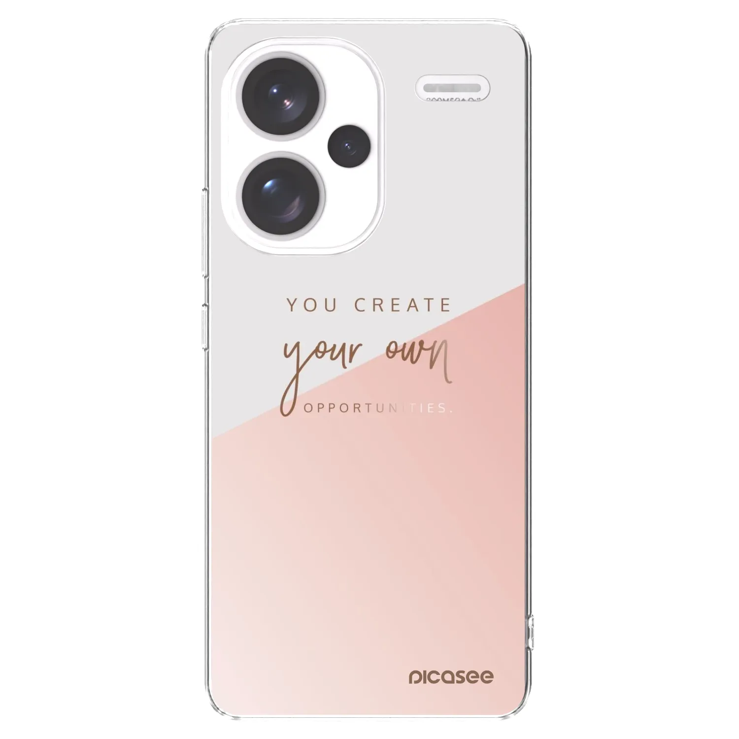 Picasee silikonski prozorni ovitek za Xiaomi Redmi Note 13 Pro+ 5G - You create your own opportunities