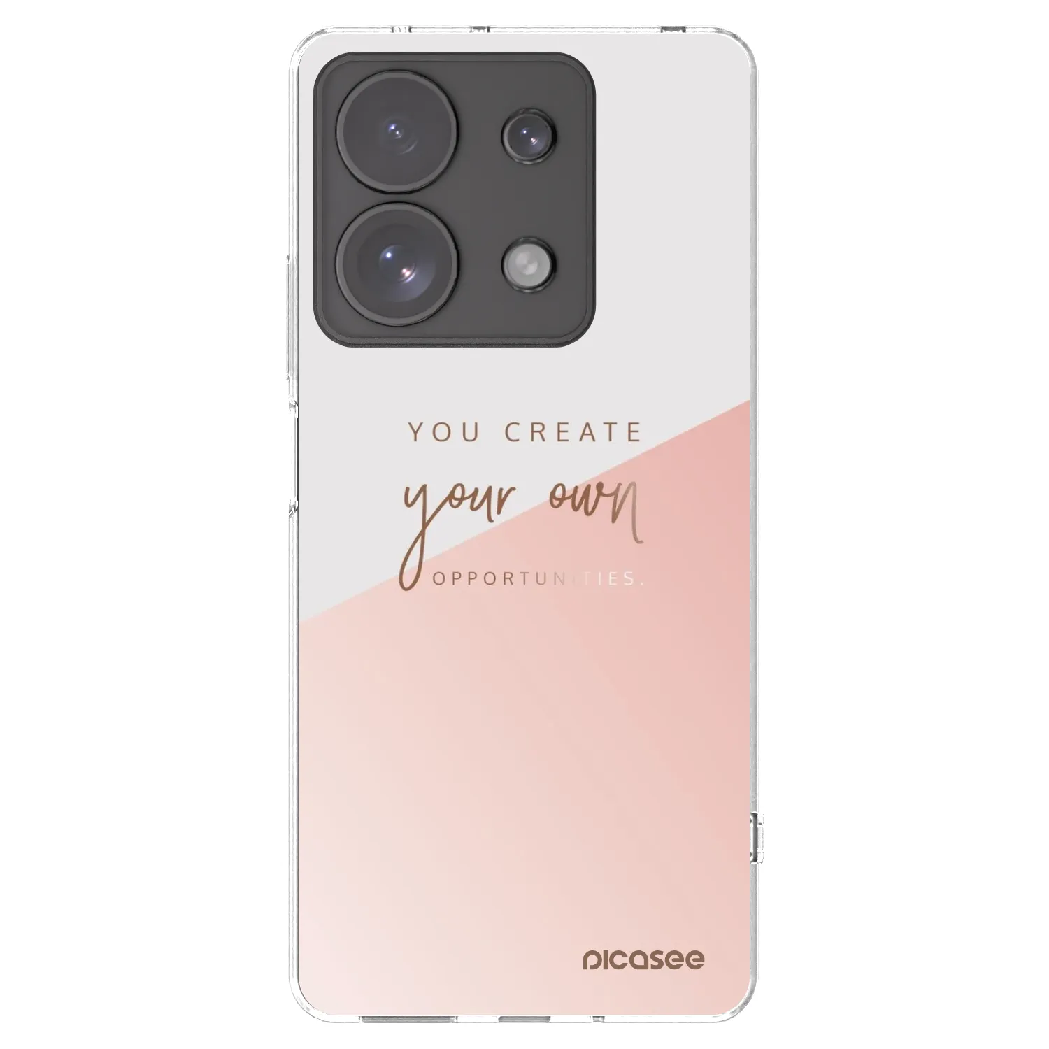 Picasee silikonski prozorni ovitek za Xiaomi Redmi Note 13 Pro 4G - You create your own opportunities