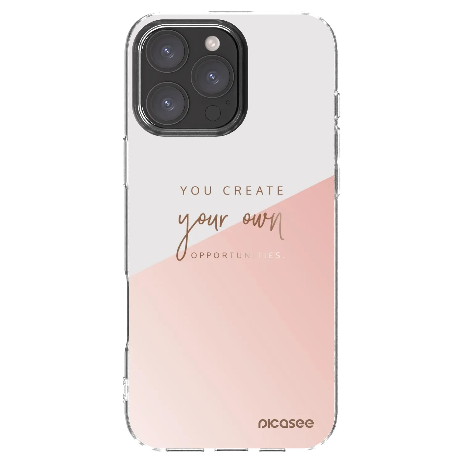 Picasee silikonski prozorni ovitek za Apple iPhone 16 Pro Max - You create your own opportunities