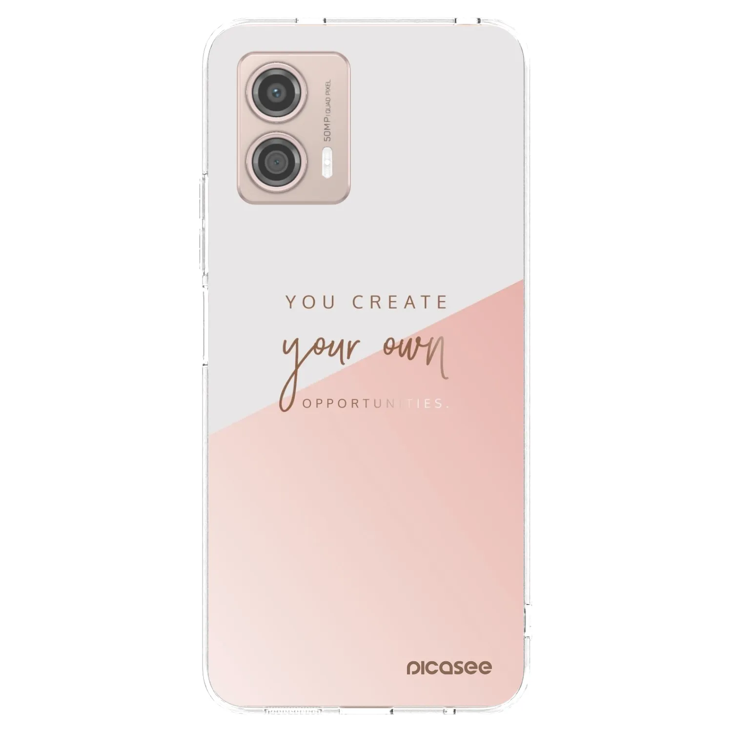 Picasee silikonski prozorni ovitek za Motorola Moto G53 5G - You create your own opportunities