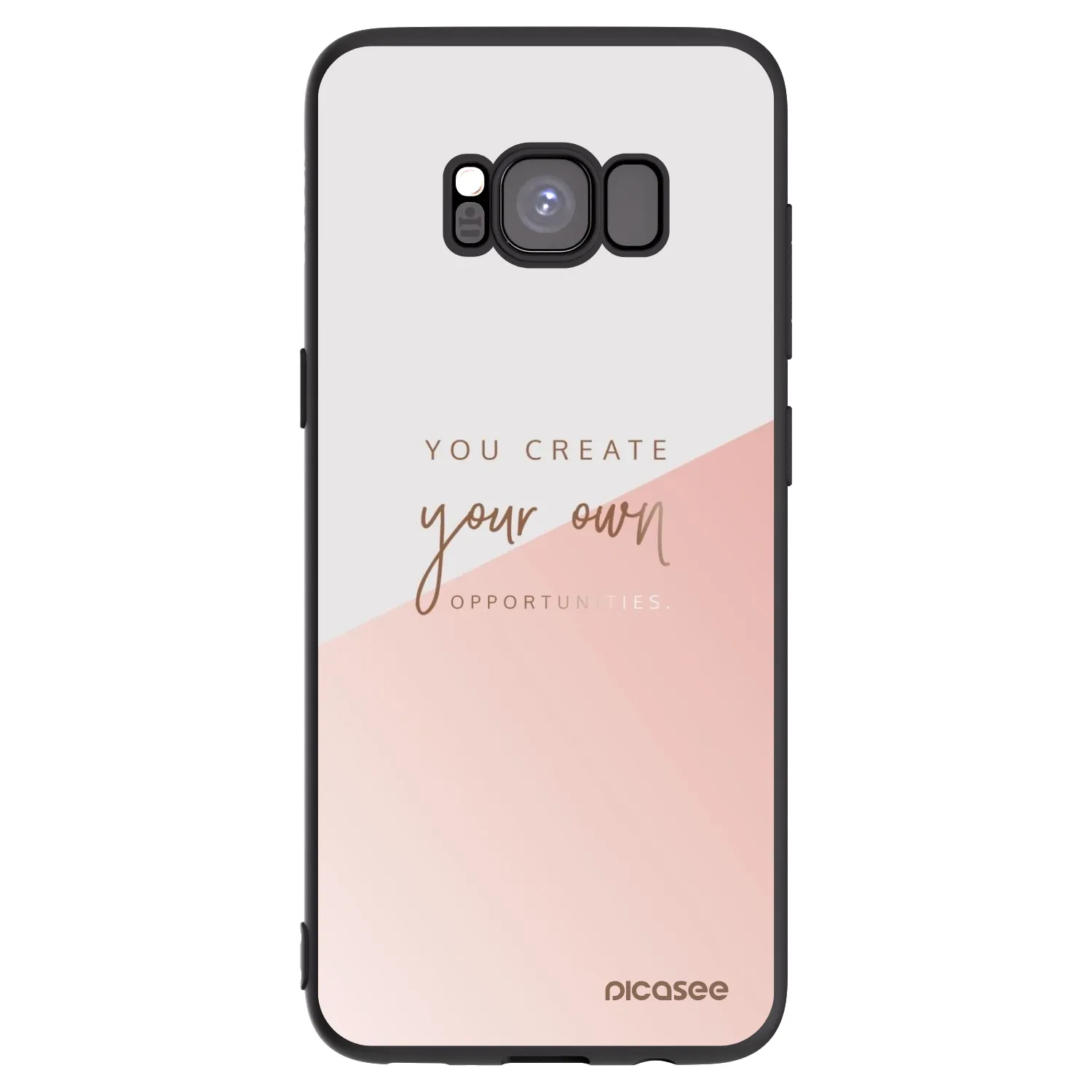 Picasee silikonski črni ovitek za Samsung Galaxy S8 G950F - You create your own opportunities