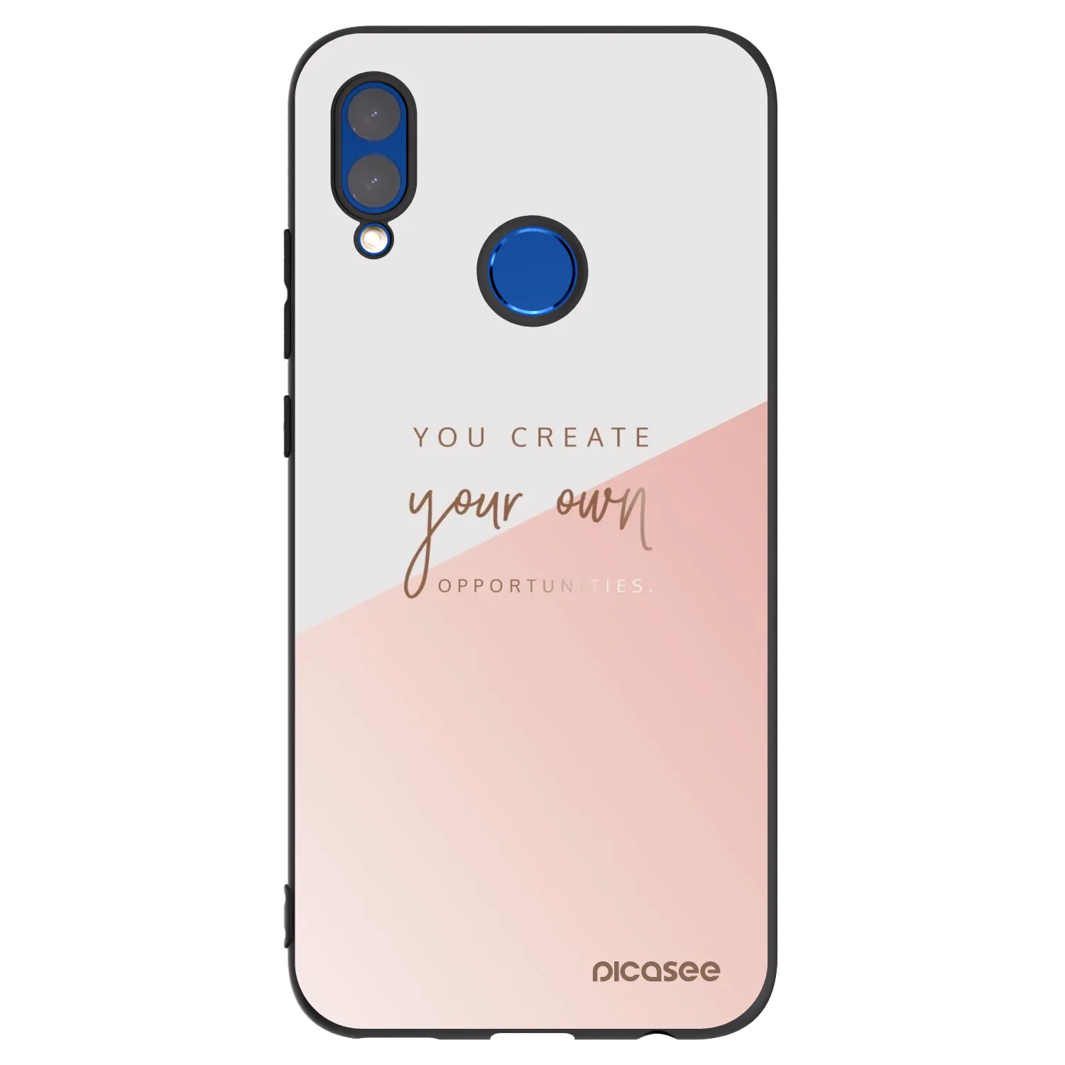 Picasee silikonski črni ovitek za Honor 10 Lite - You create your own opportunities