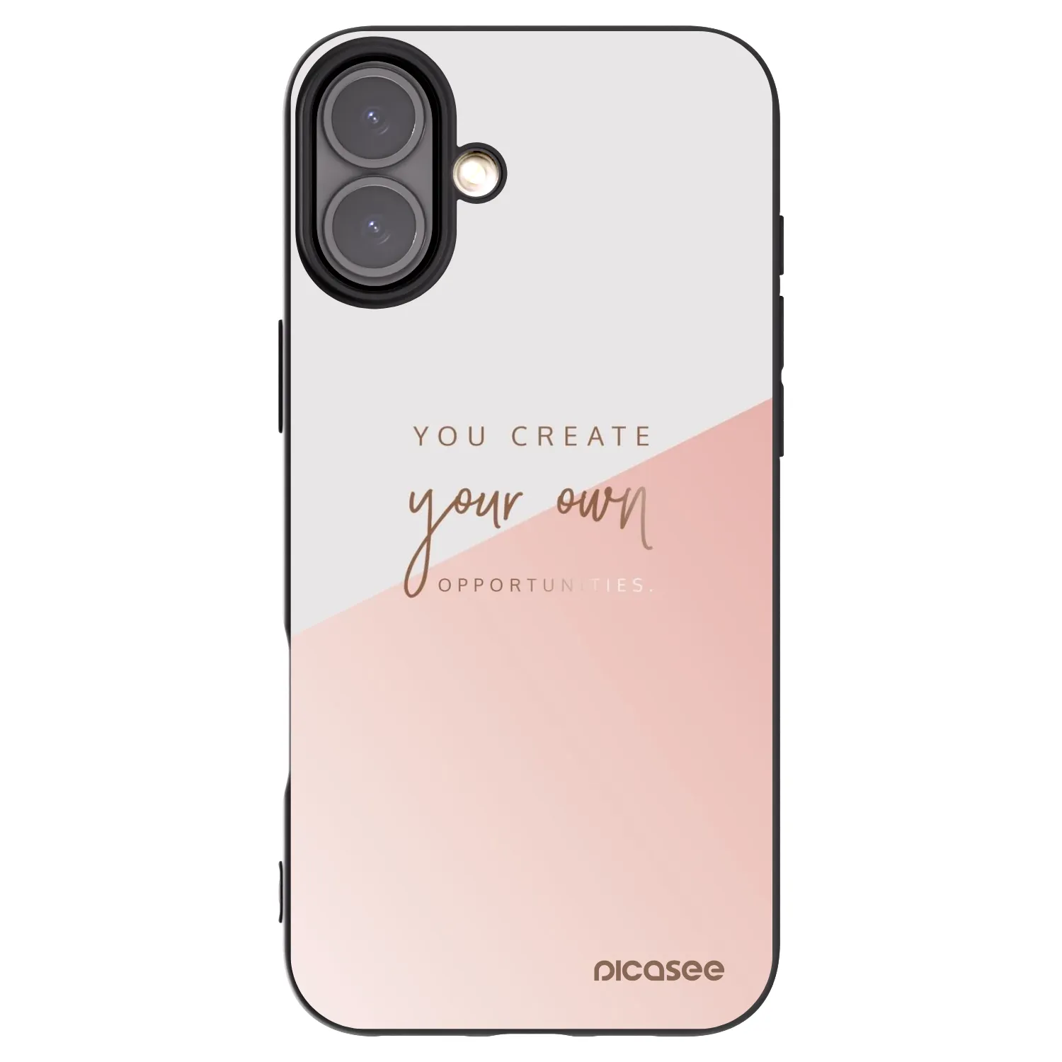Picasee silikonski črni ovitek za Apple iPhone 16 Plus - You create your own opportunities