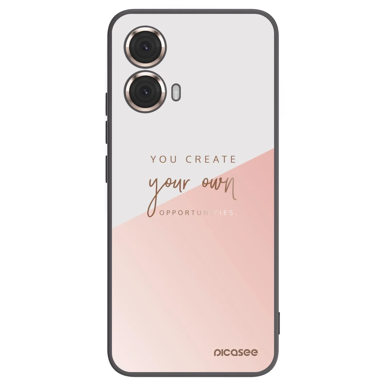 Picasee silikonski črni ovitek za Motorola Moto G85 - You create your own opportunities