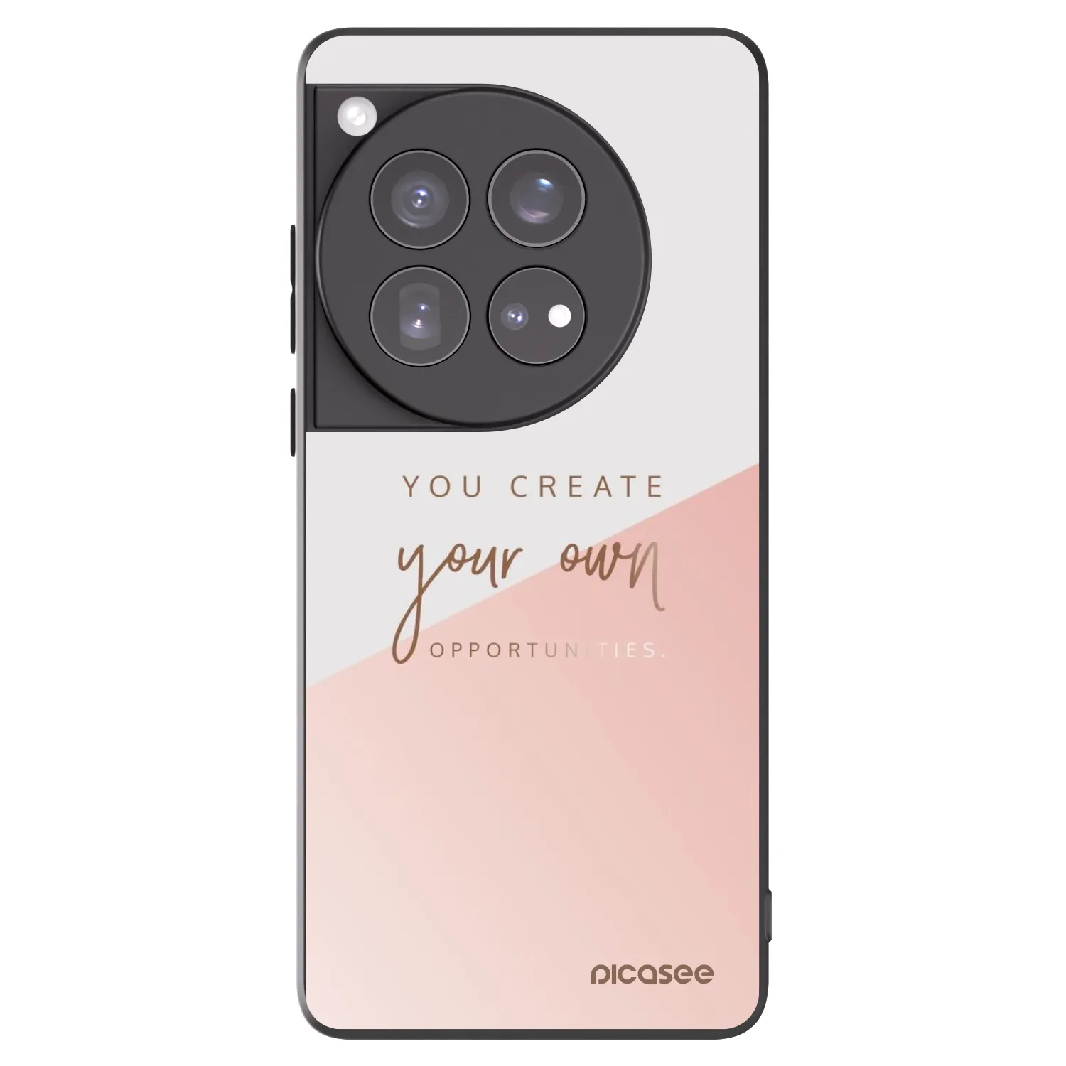 Picasee silikonski črni ovitek za OnePlus 12 5G - You create your own opportunities