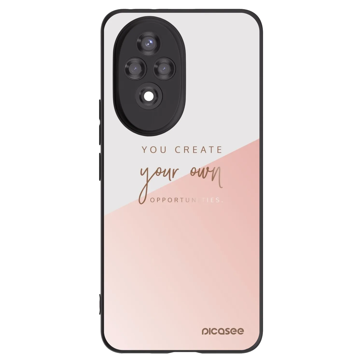 Picasee silikonski črni ovitek za Honor 200 Pro 5G - You create your own opportunities