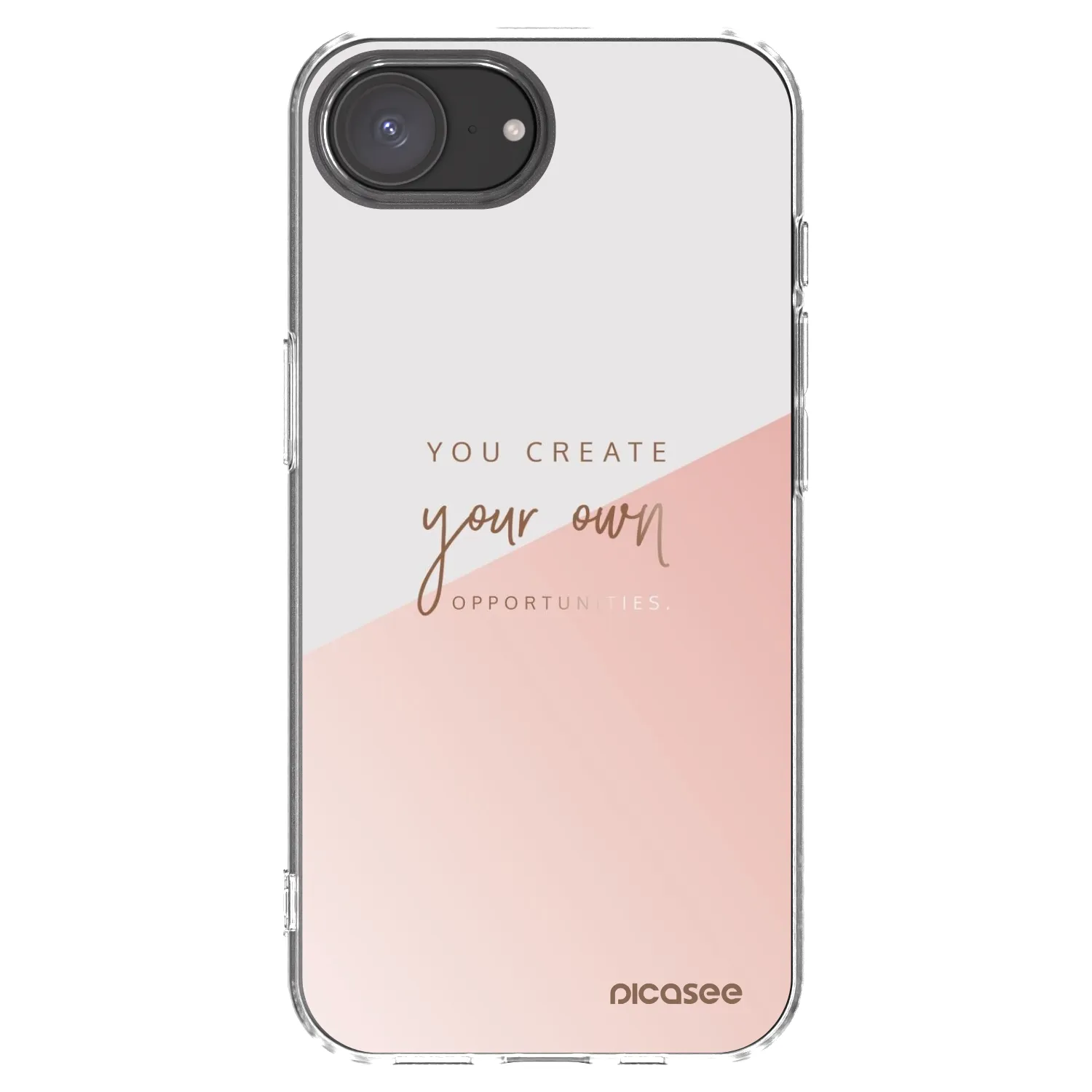 Picasee silikonski prozorni ovitek za Apple iPhone 16e - You create your own opportunities
