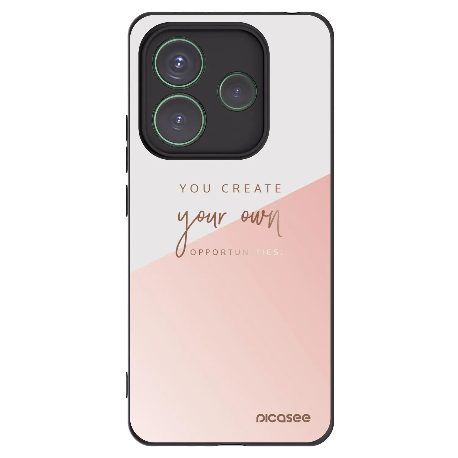 Picasee silikonski črni ovitek za Xiaomi Redmi Note 14 5G - You create your own opportunities