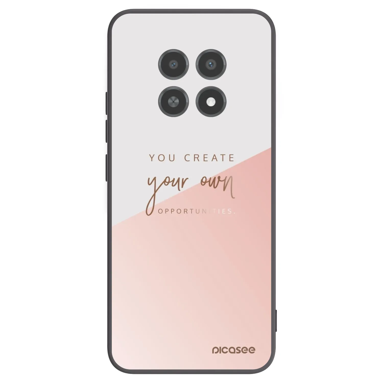 Picasee silikonski črni ovitek za Realme 12X - You create your own opportunities