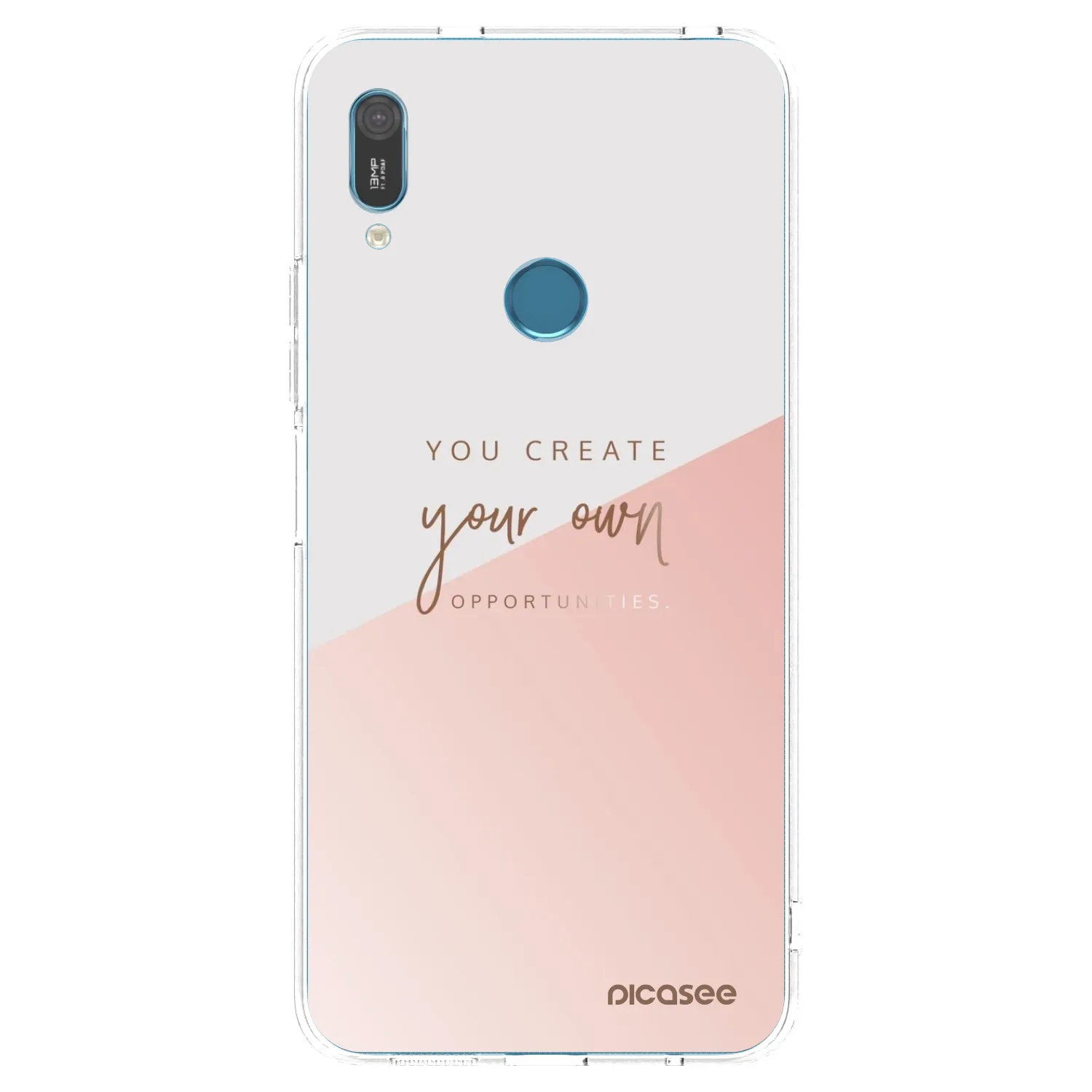 Picasee silikonski prozorni ovitek za Huawei Y6 2019 - You create your own opportunities
