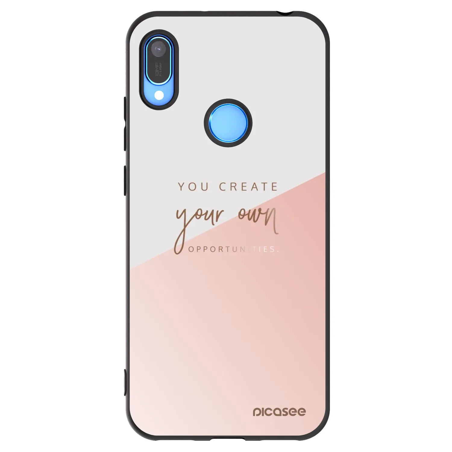Picasee silikonski črni ovitek za Huawei Y6 2019 - You create your own opportunities