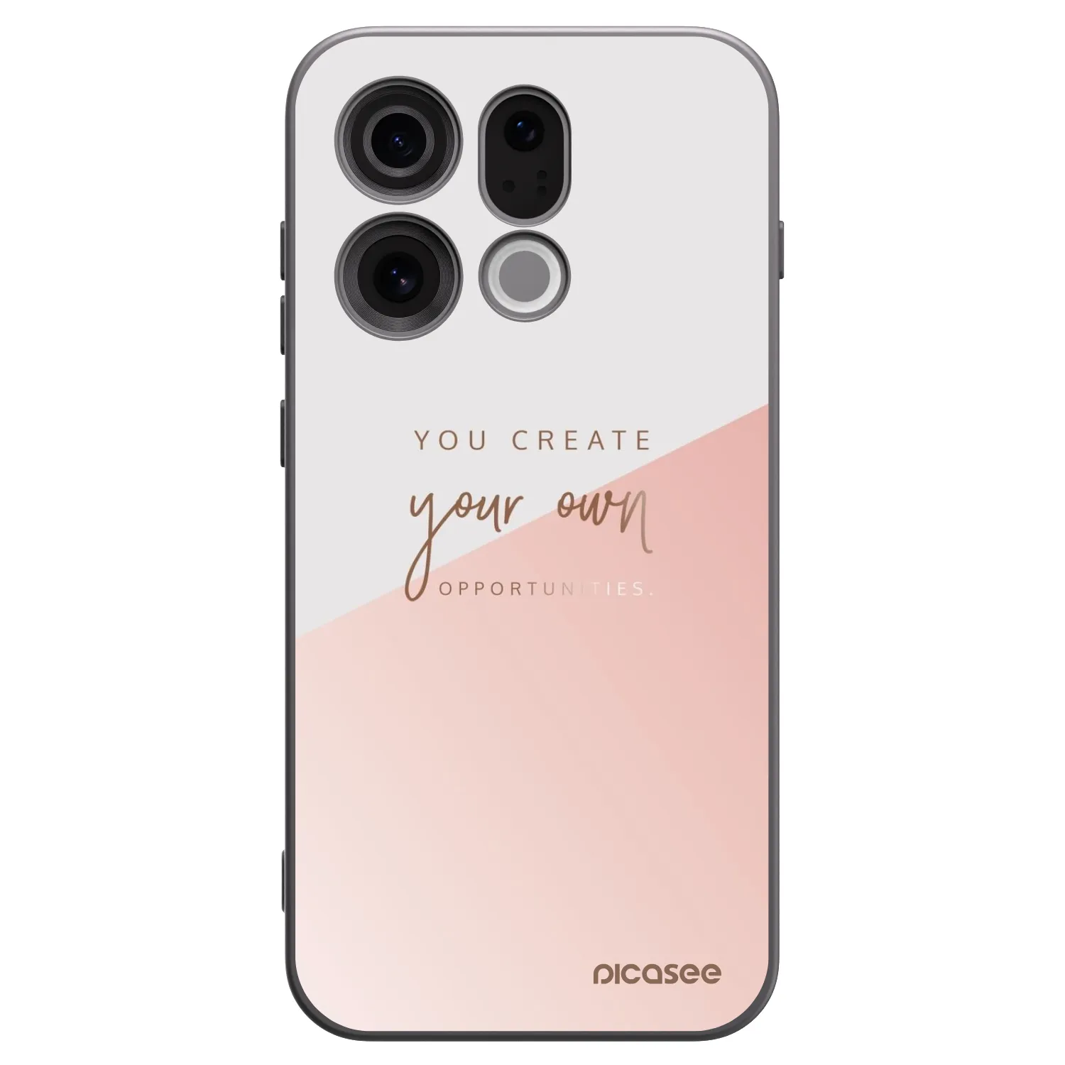 Picasee silikonski črni ovitek za OPPO Find X9 - You create your own opportunities