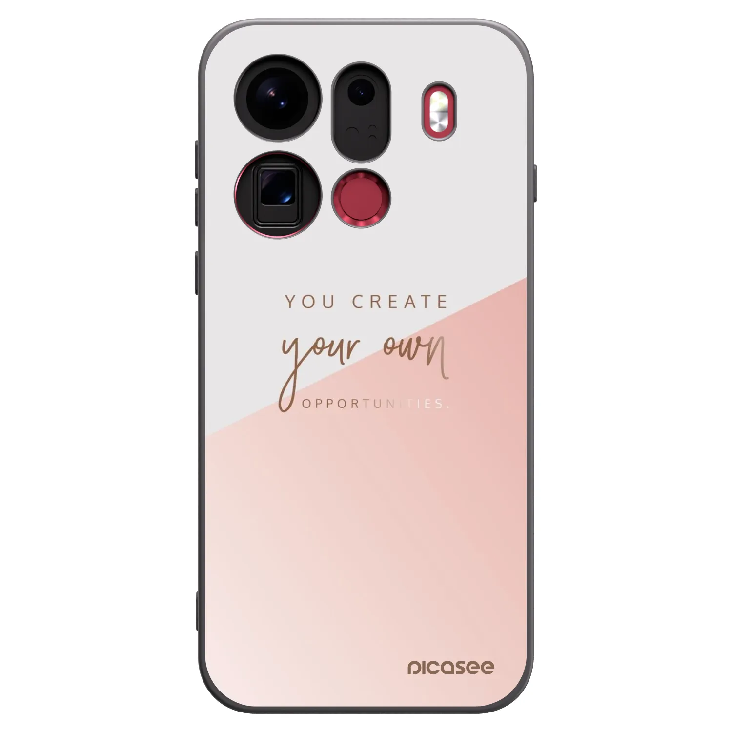 Picasee silikonski črni ovitek za OPPO Find X9 Pro - You create your own opportunities