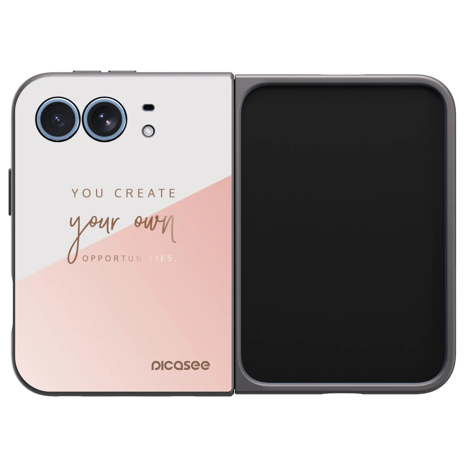 Picasee silikonski črni ovitek za Apple iPhone Duo - You create your own opportunities